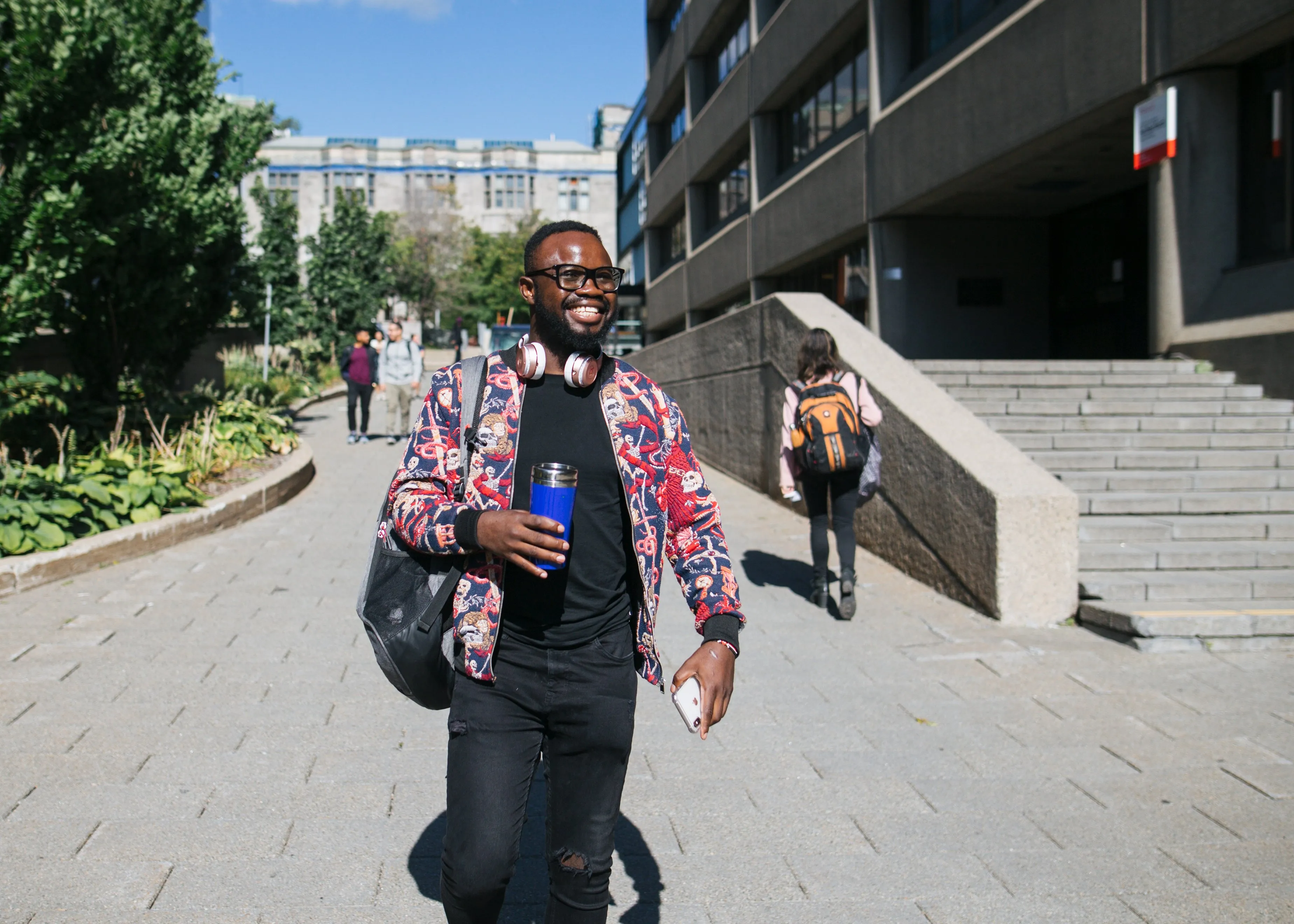 Otieno, a student from Kenya, says McGill University helped build his confidence (Photograph by Dario Ayala)