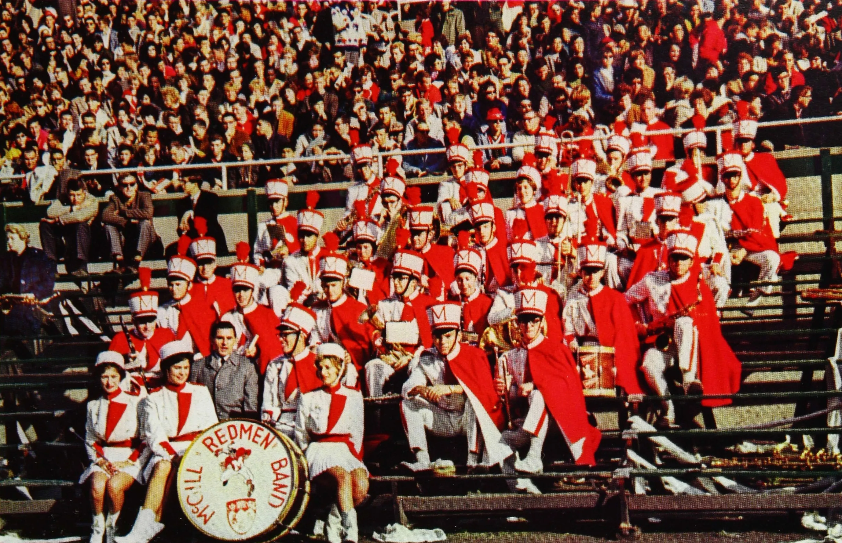 The McGill Redmen Band appears in a 1963 yearbook photo (McGill University)