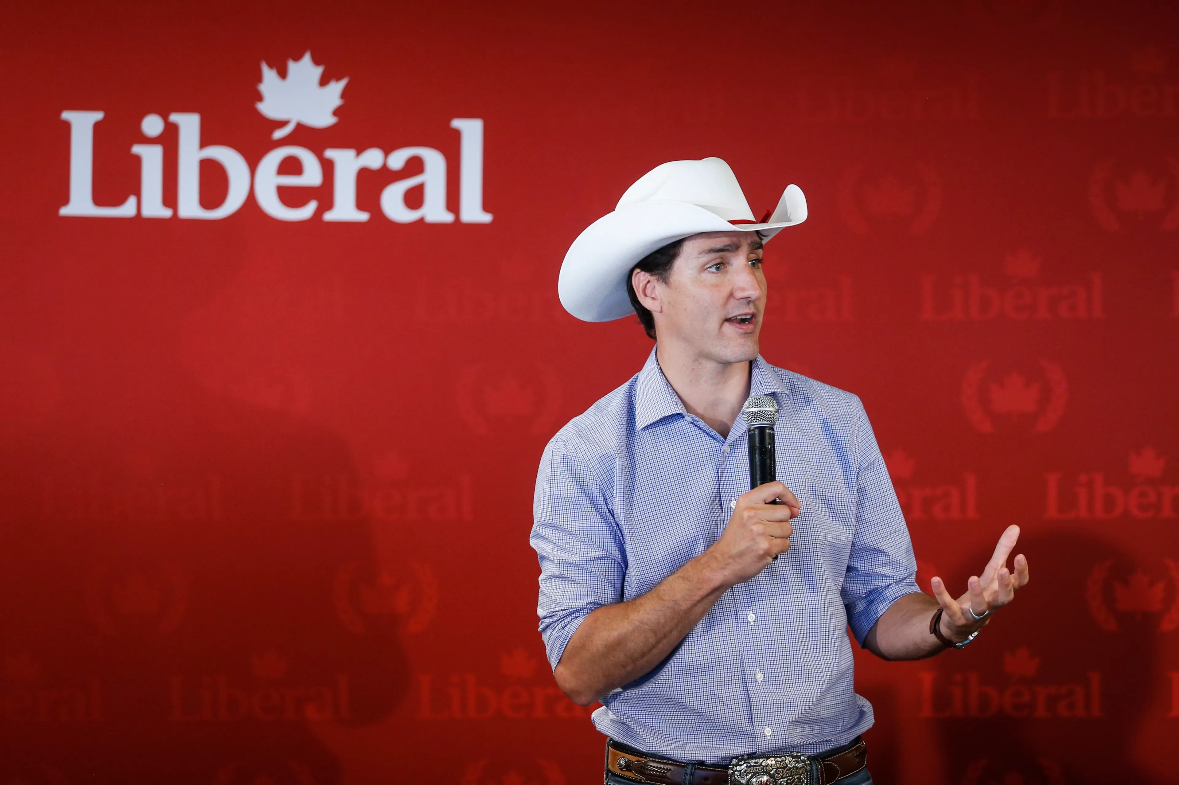Prime Minister Justin Trudeau speaks at a Liberal party fundraiser in Calgary, Alta., Saturday, July 13, 2019. (CP/Jeff McIntosh)
