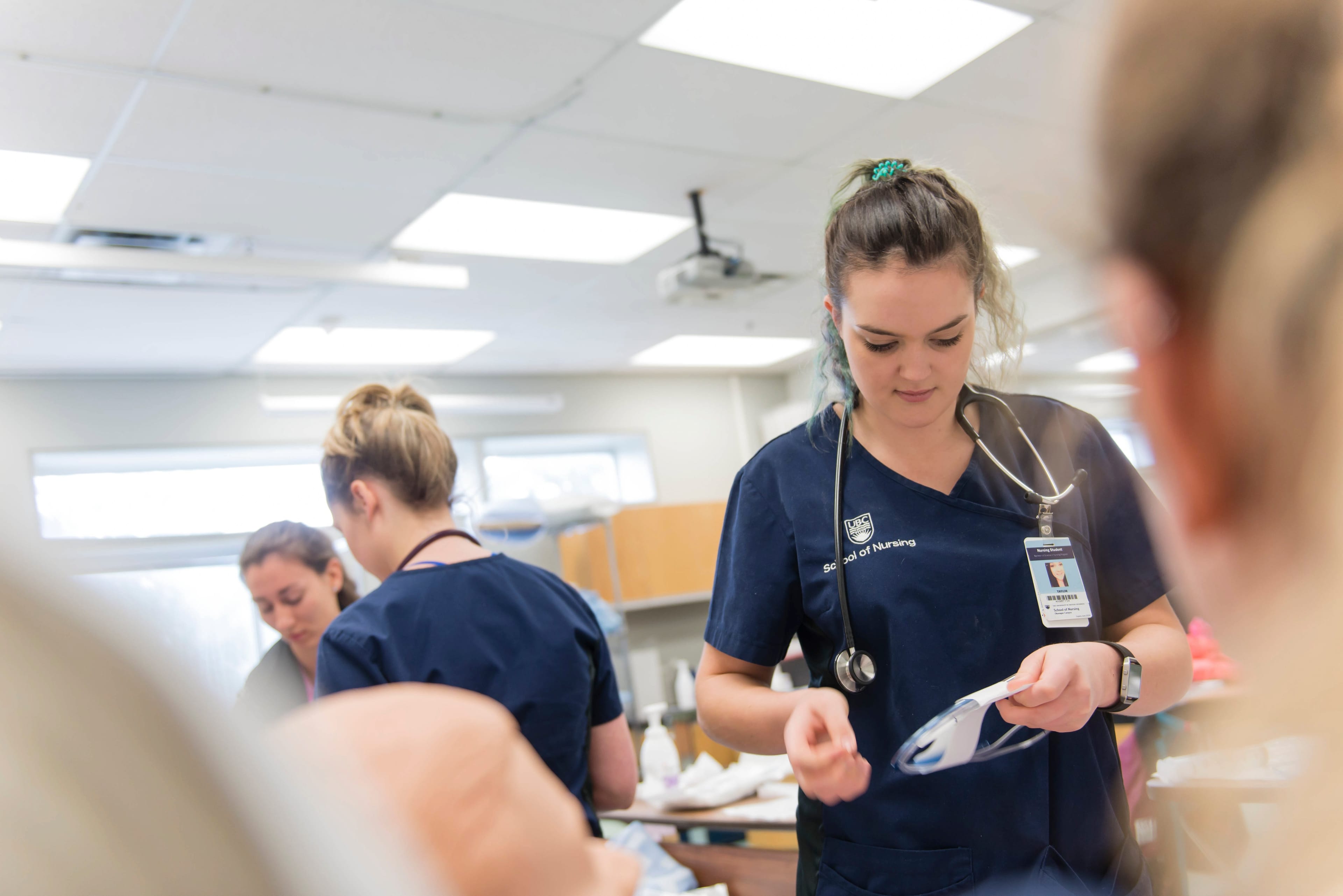 School of nursing student at UBC (Paul Joseph/University of British Columbia)