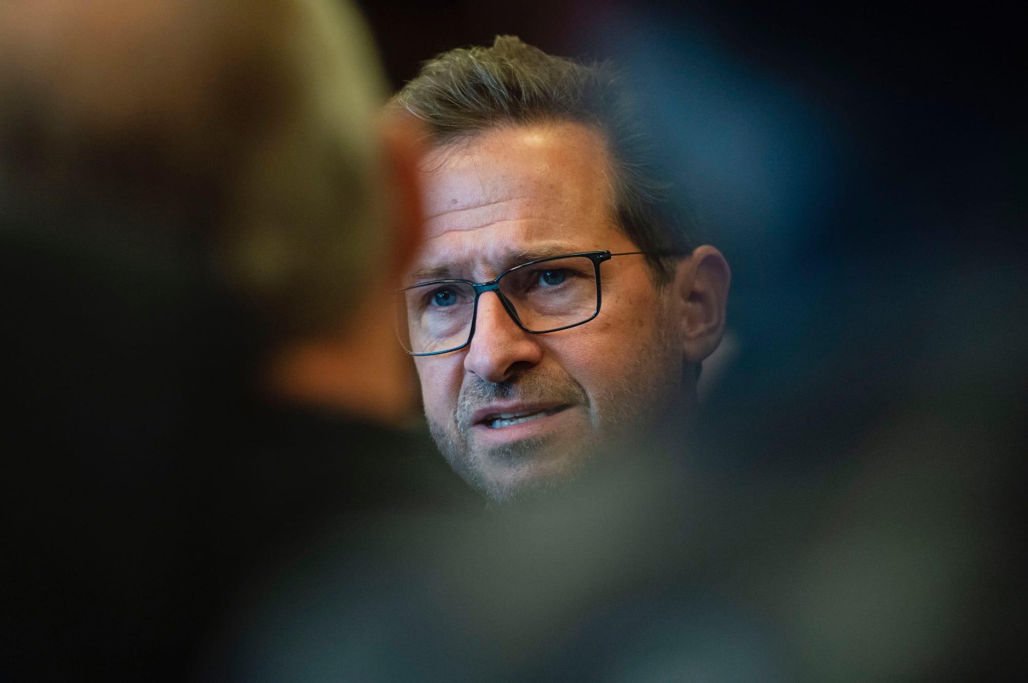 Bloc Quebecois leader Yves-Francois Blanchet speaks with reporters following a meeting with Prime Minister Justin Trudeau on Parliament Hill in Ottawa on Wednesday, Nov. 13, 2019. (Sean Kilpatrick/CP)