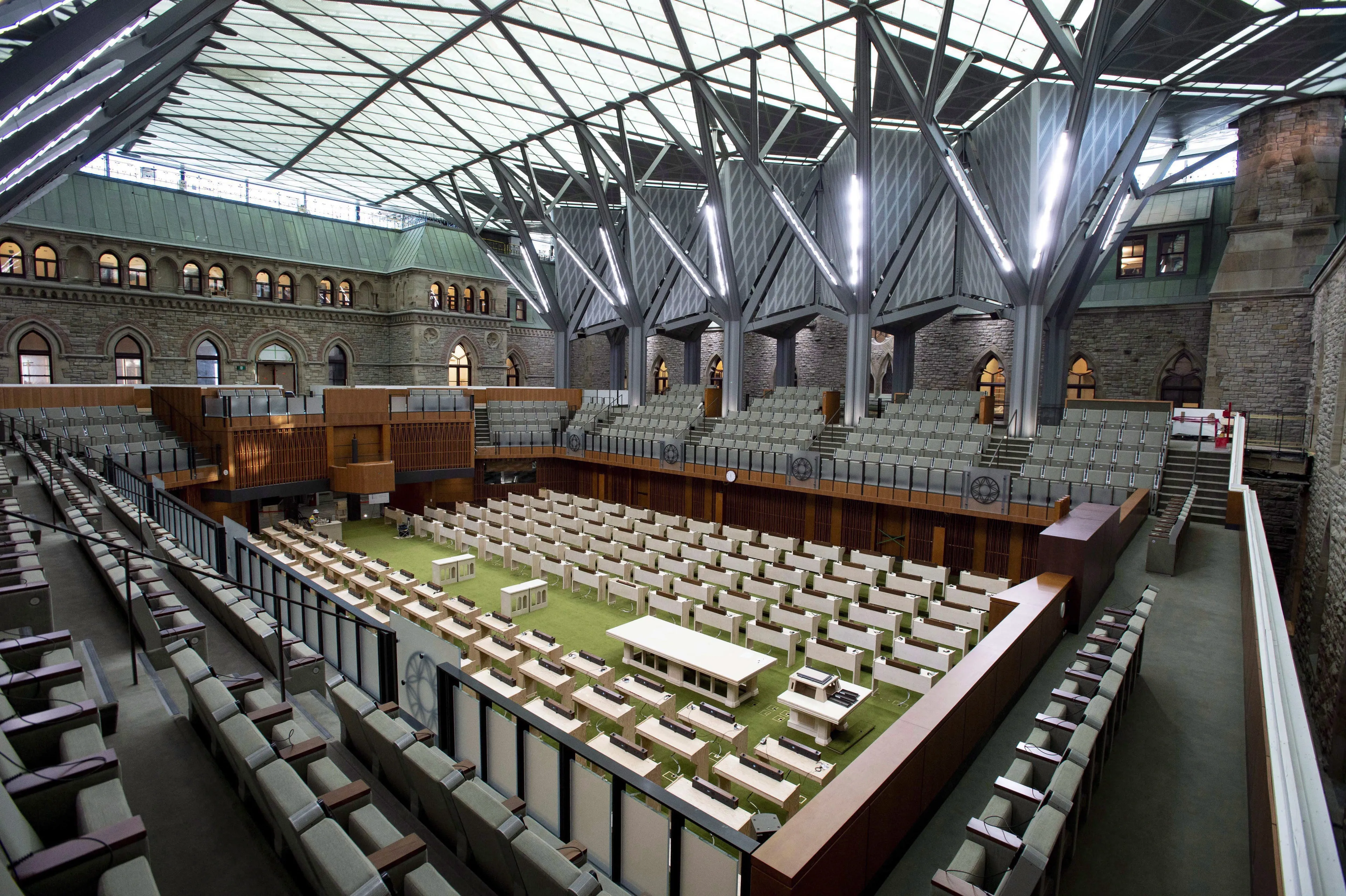 The new House of Commons Chamber on Parliament Hill in Ottawa on June 15, 2018 (THE CANADIAN PRESS/Justin Tang)