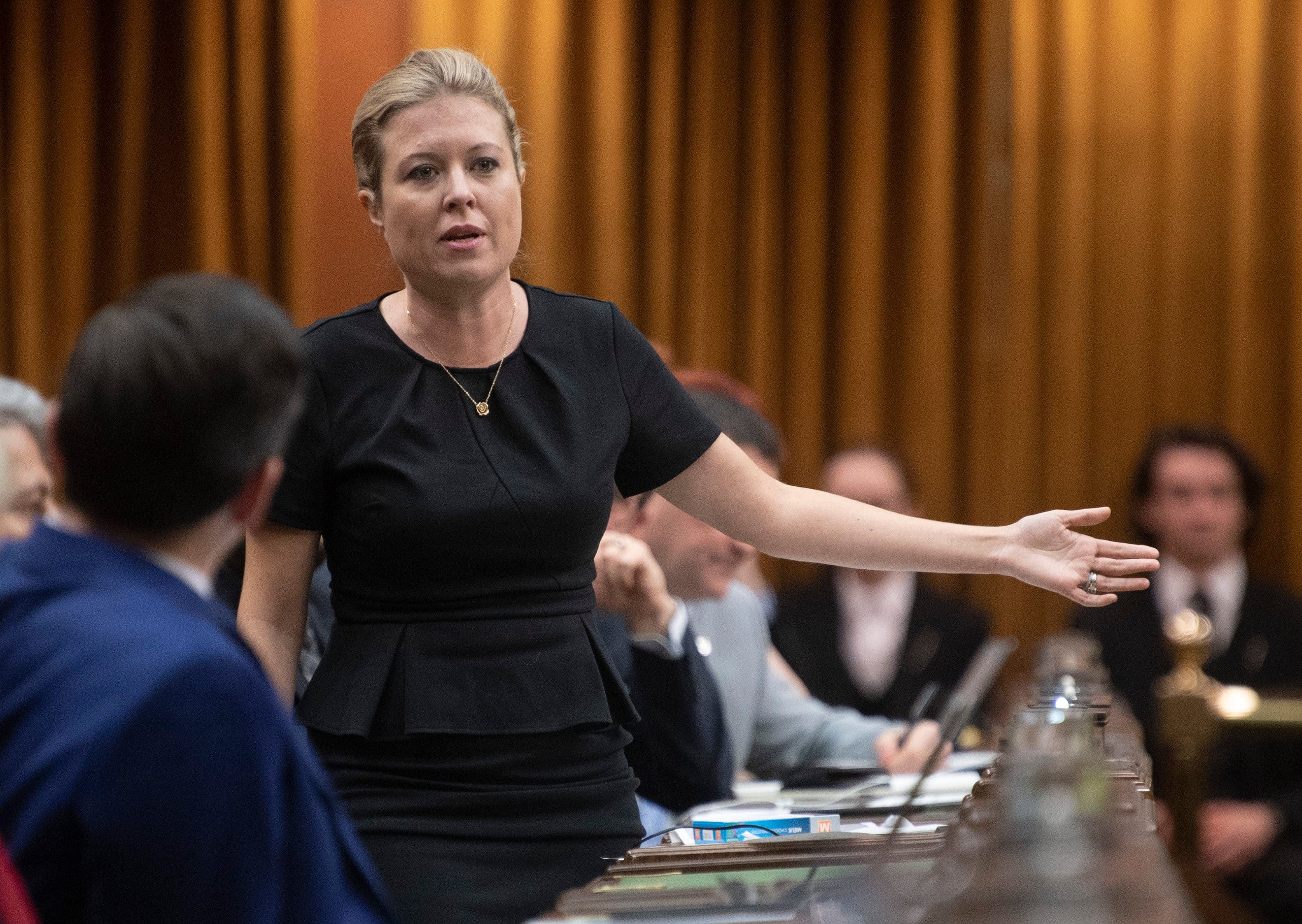 Conservative MP Michelle Rempel rises during Question Period in the House of Commons in Ottawa, Friday, Dec. 13, 2019. (Adrian Wyld/CP)