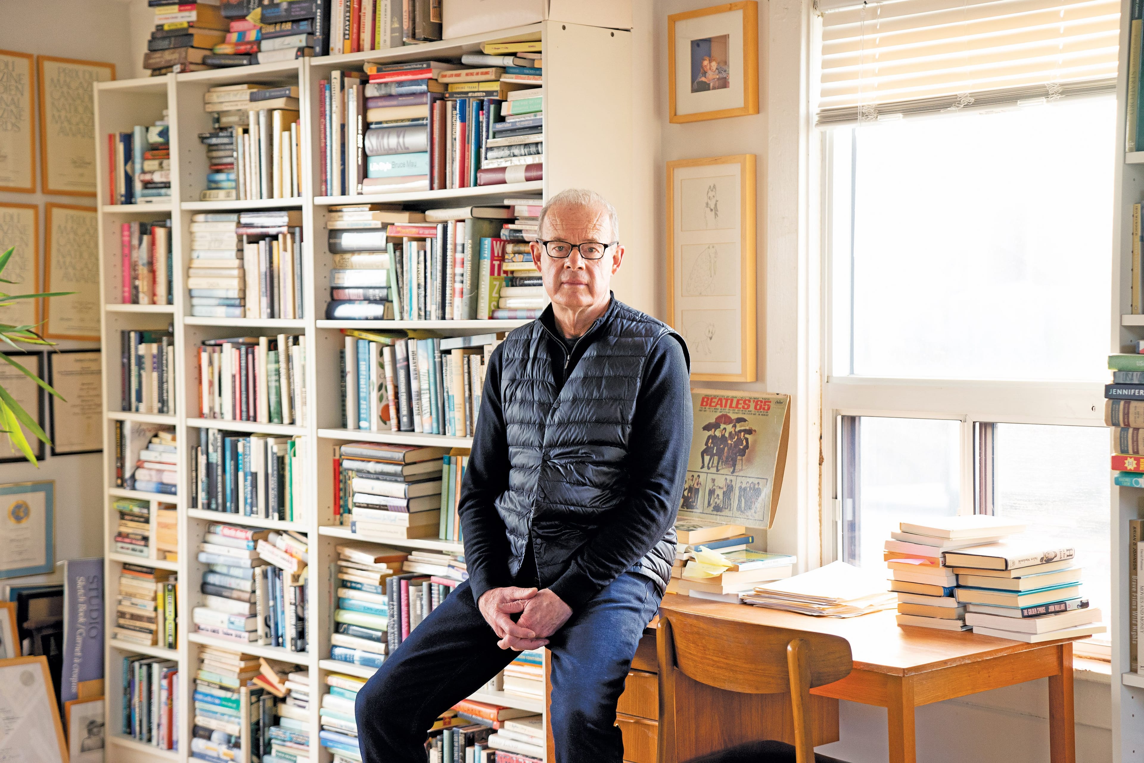 Don Gillmor in his home office (Photograph by May Truong)