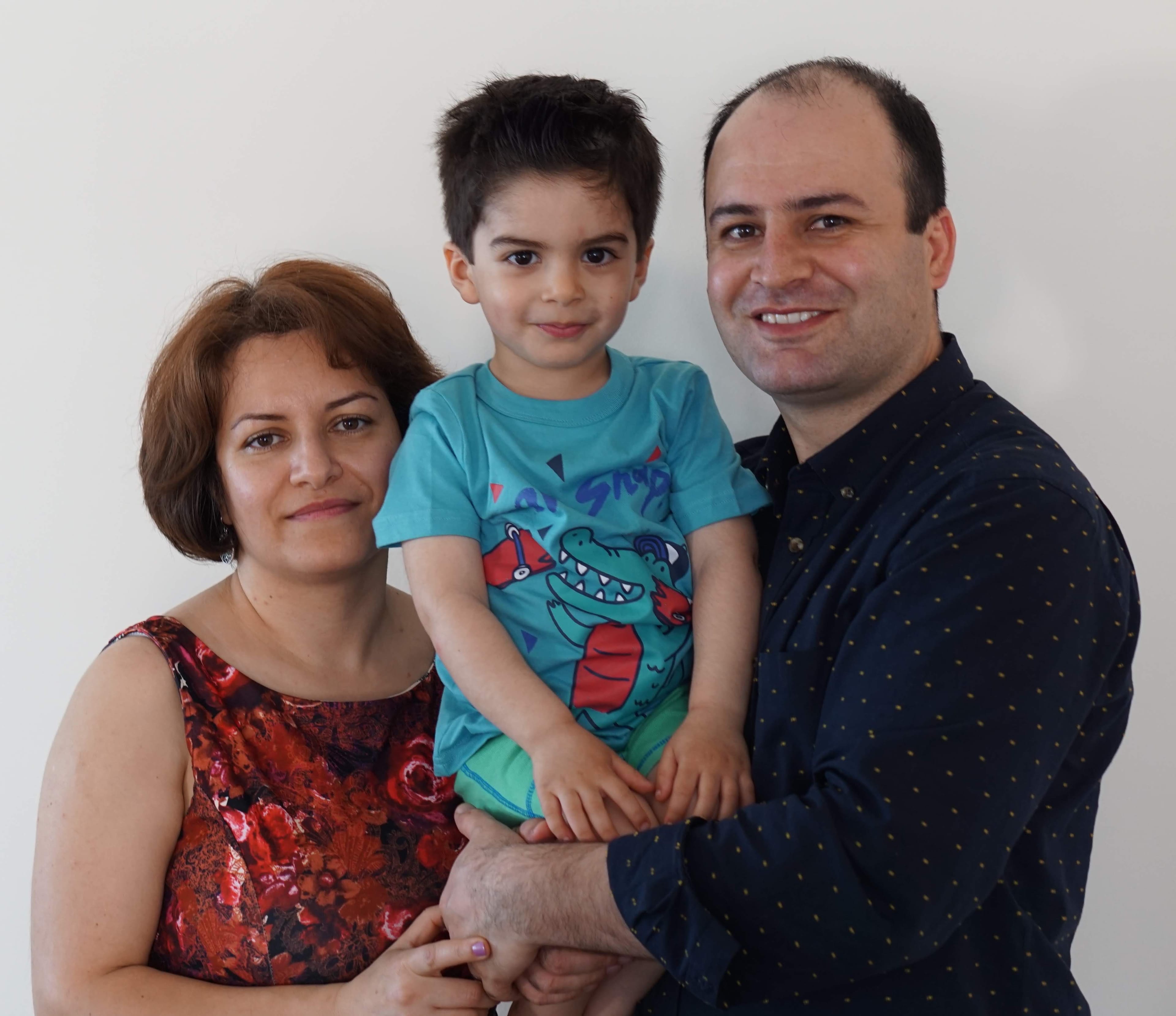 Farideh Gholami, Jiwan Rahimi, Razgar Rahimi. (Courtesy of Babak Ahmadi)