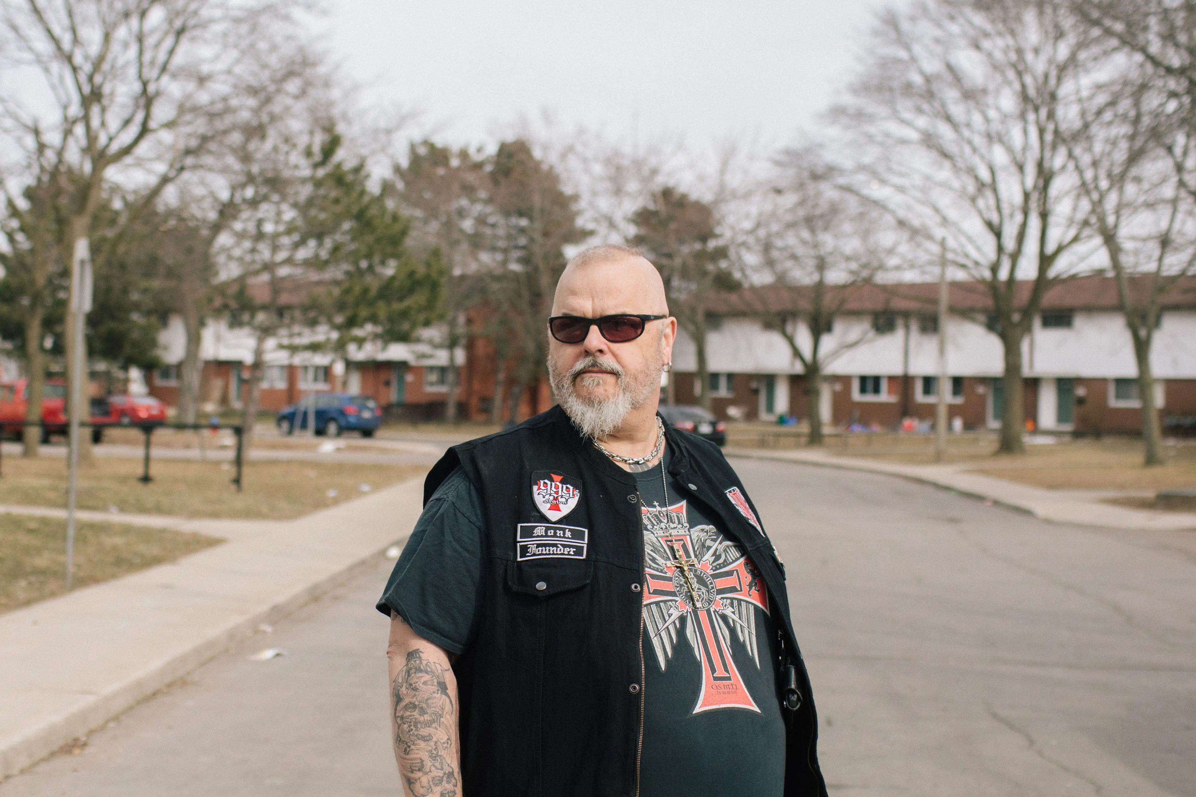 Keven Ellis near the site where Devan Selvey was murdered. (Photograph by Chloë Ellingson)