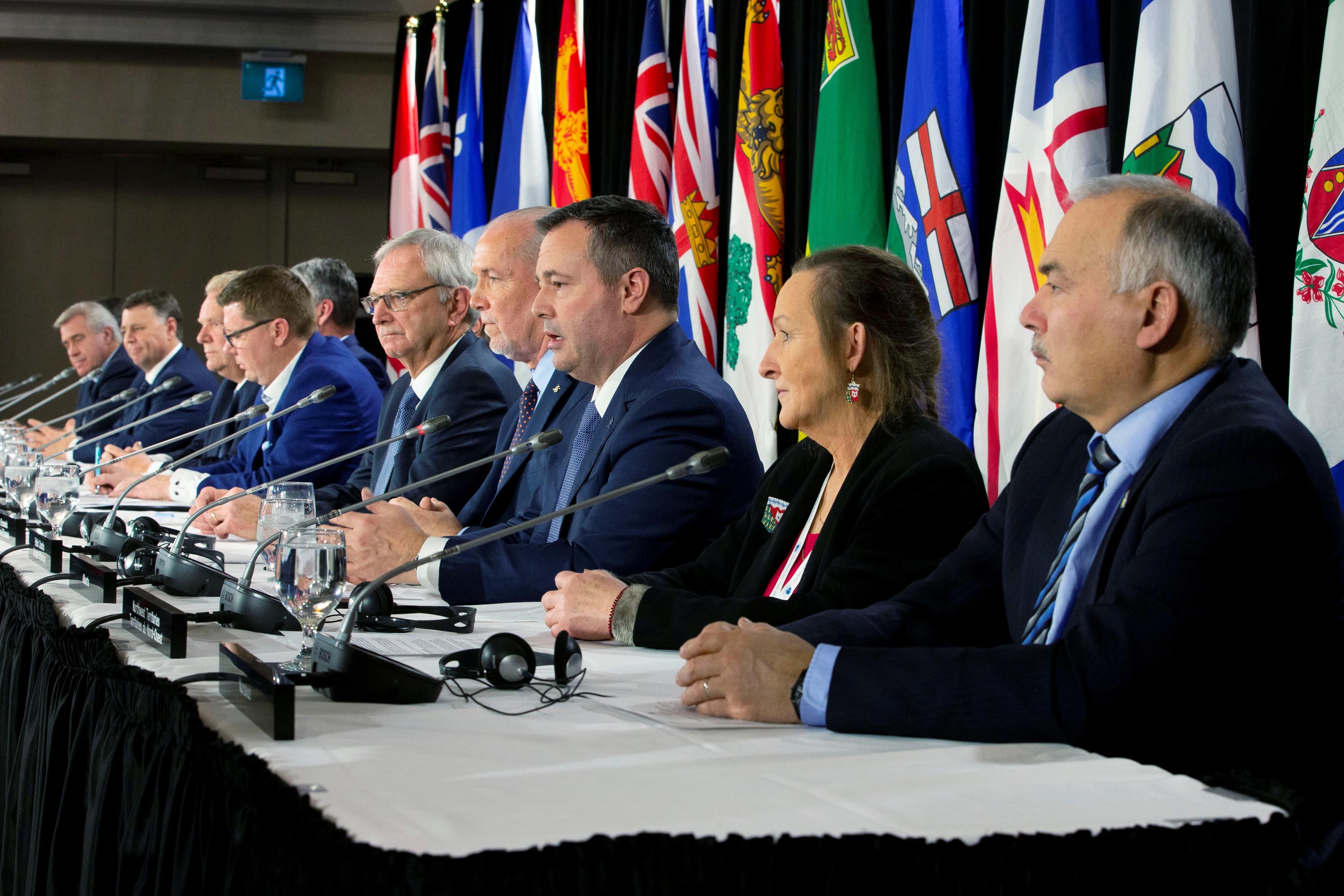 Canada's provincial premiers meet in Toronto, Ontario, Canada December 2, 2019. (Carlos Osorio/Retuers)