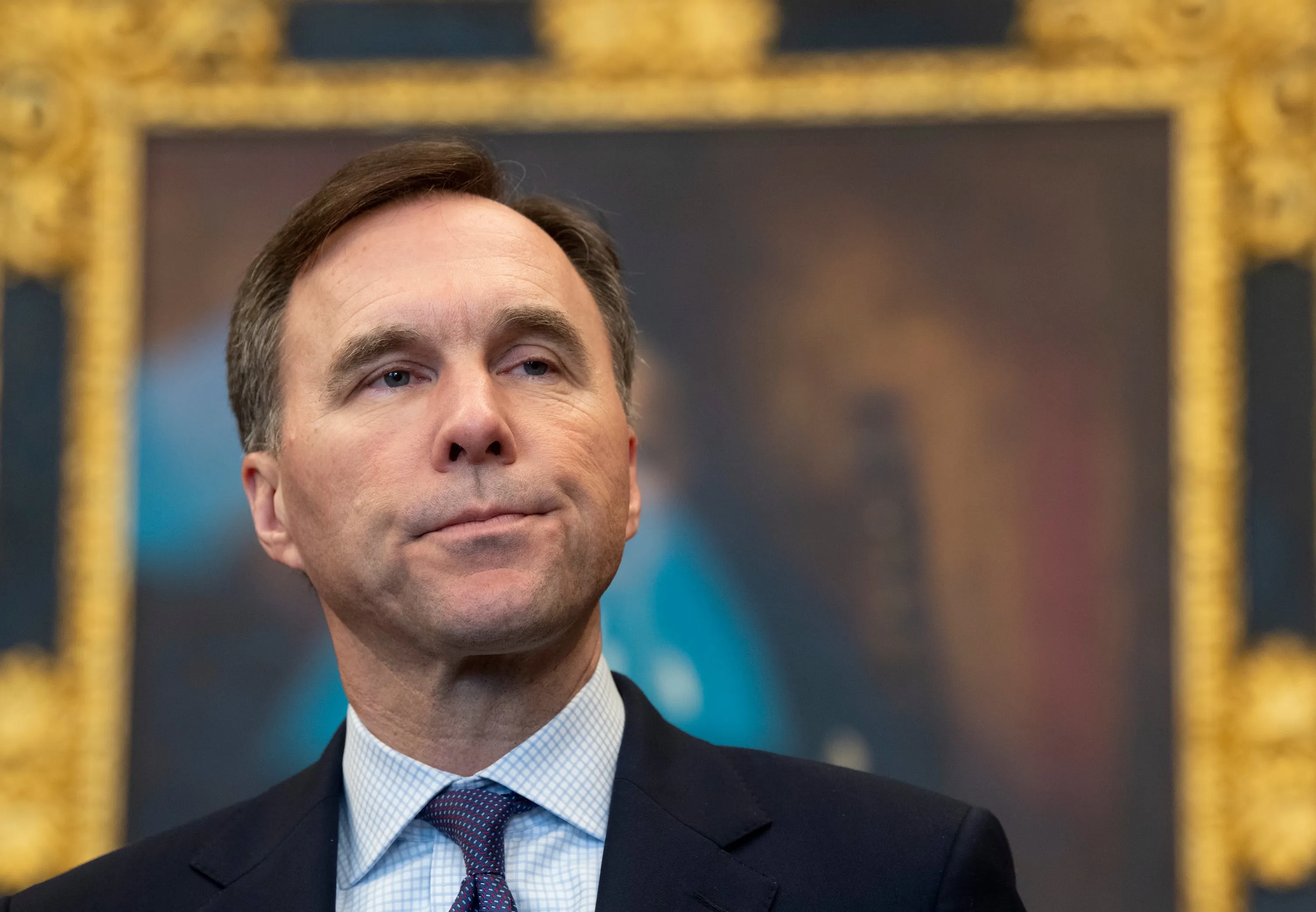 Minister of Finance Bill Morneau on Parliament Hill on February 18, 2020. (Adrian Wyld/CP)