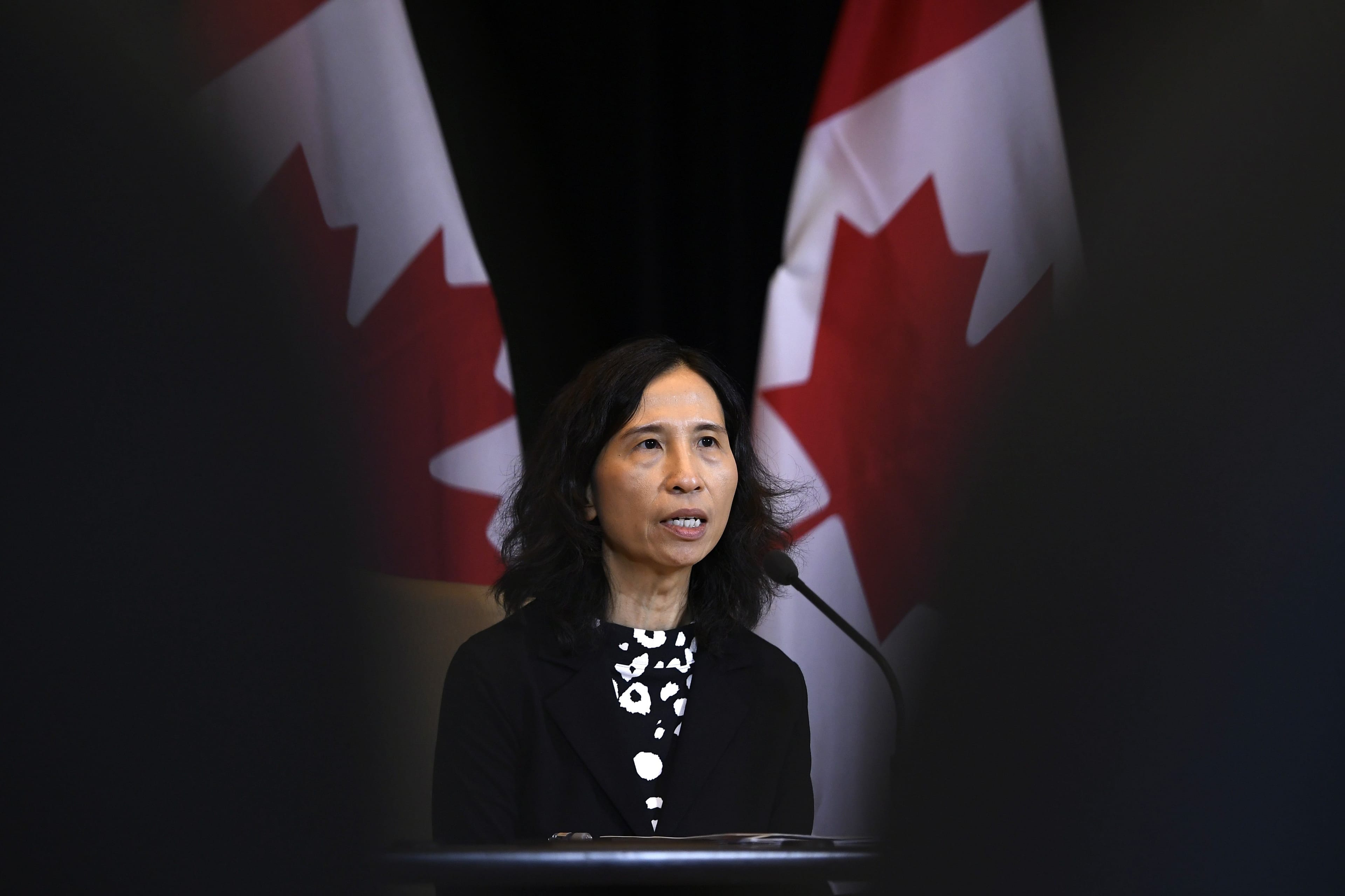 Chief Public Health Officer of Canada Dr. Theresa Tam speaks at a press conference in Ottawa, on Sunday, Jan. 26, 2020. (Justin Tang/CP)