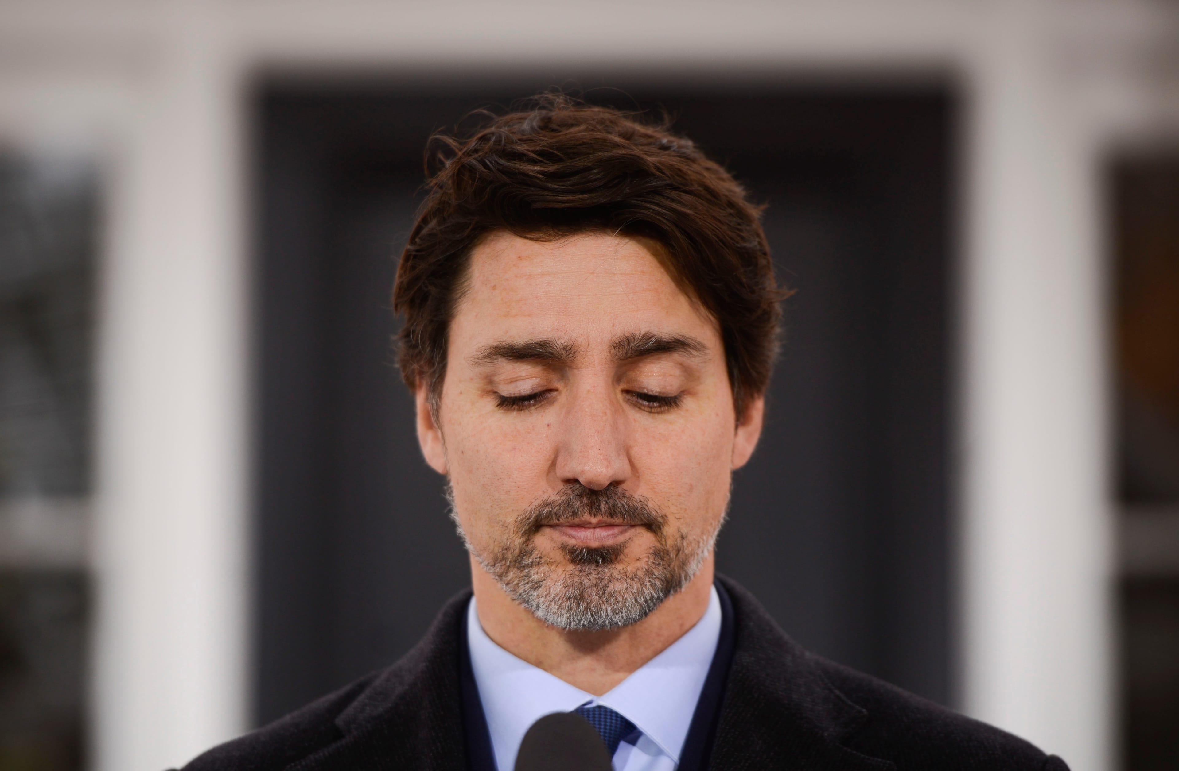 Prime Minister Justin Trudeau addresses Canadians on the COVID-19 pandemic from Rideau Cottage in Ottawa on Monday, March 30, 2020. THE CANADIAN PRESS/Sean Kilpatrick