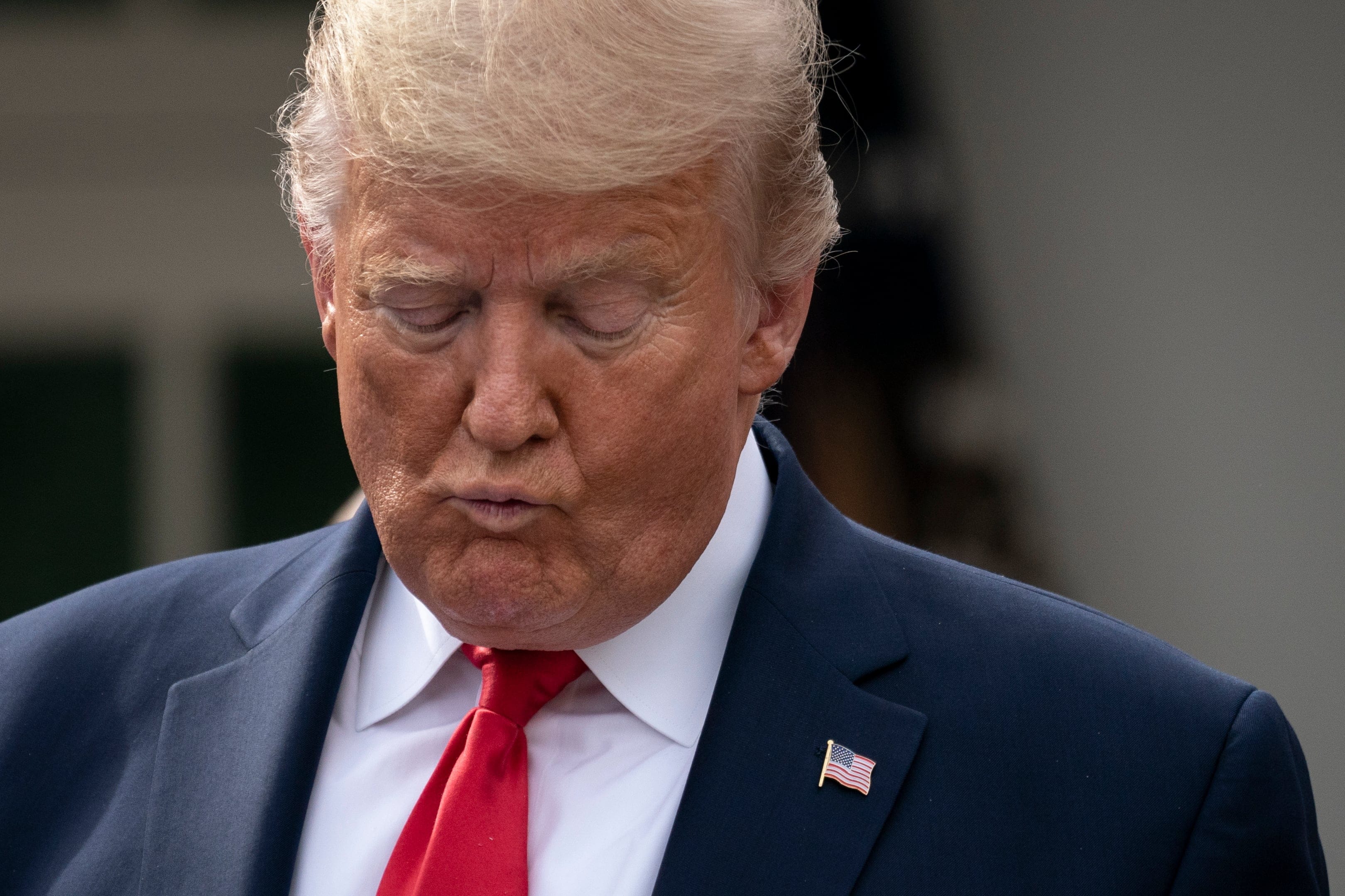 President Donald Trump attends a news conference about the ongoing global coronavirus pandemic at the White House March 13, 2020 in Washington, D.C. (Photo by Drew Angerer/Getty Images)