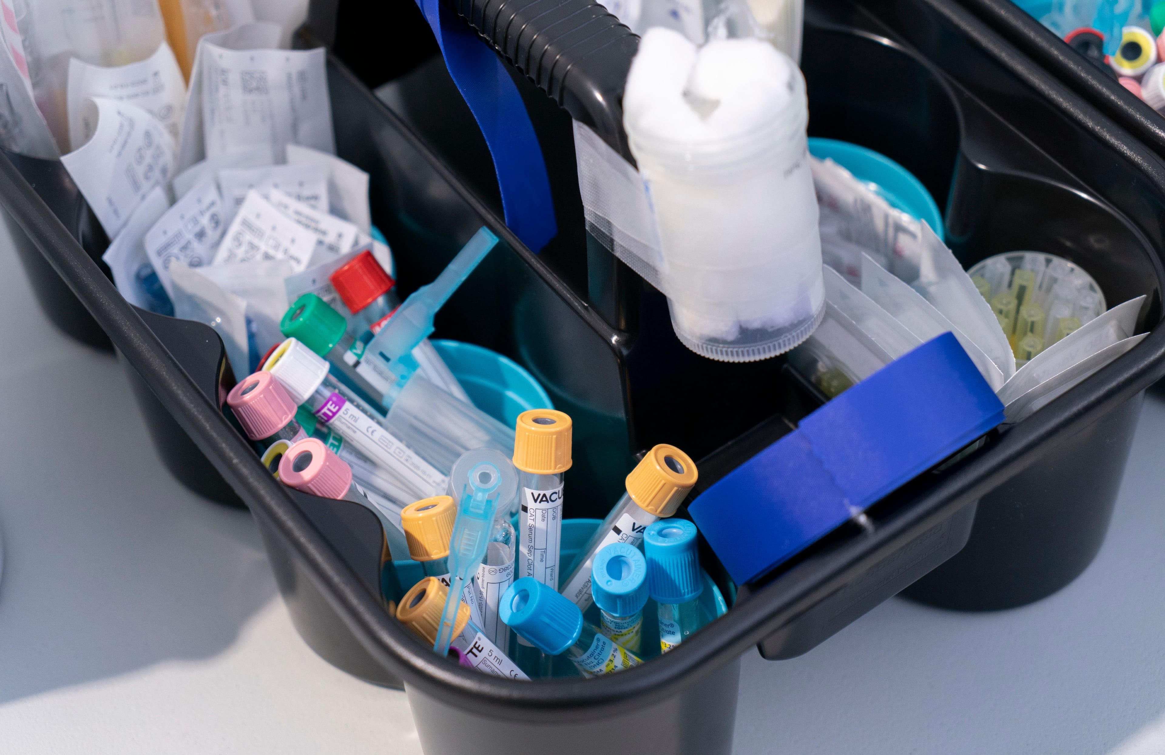 Medical supplies in a temporary addition to the Verdun Hospital in Montreal. (Paul Chiasson/CP)