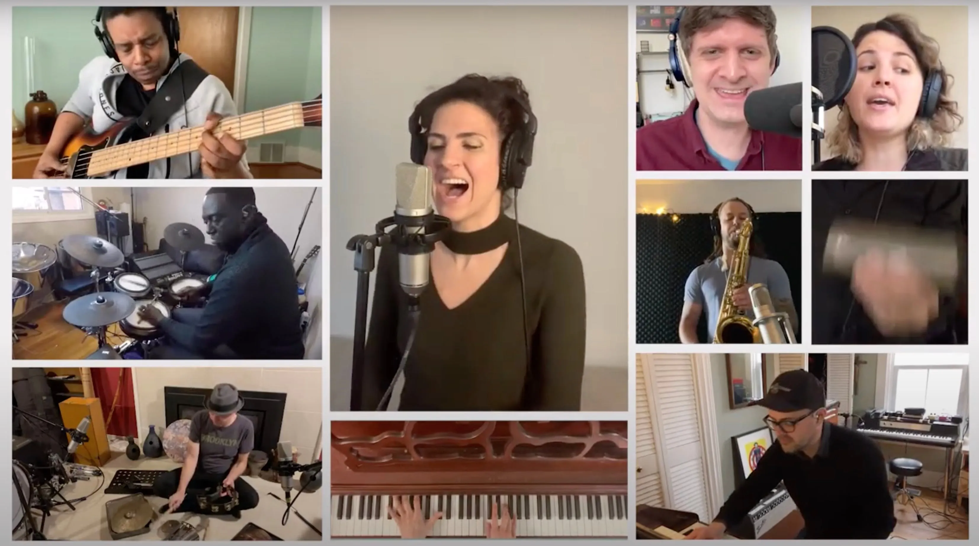Biali performs 'live' with musicians from her new album (Laila Biali/YouTube)