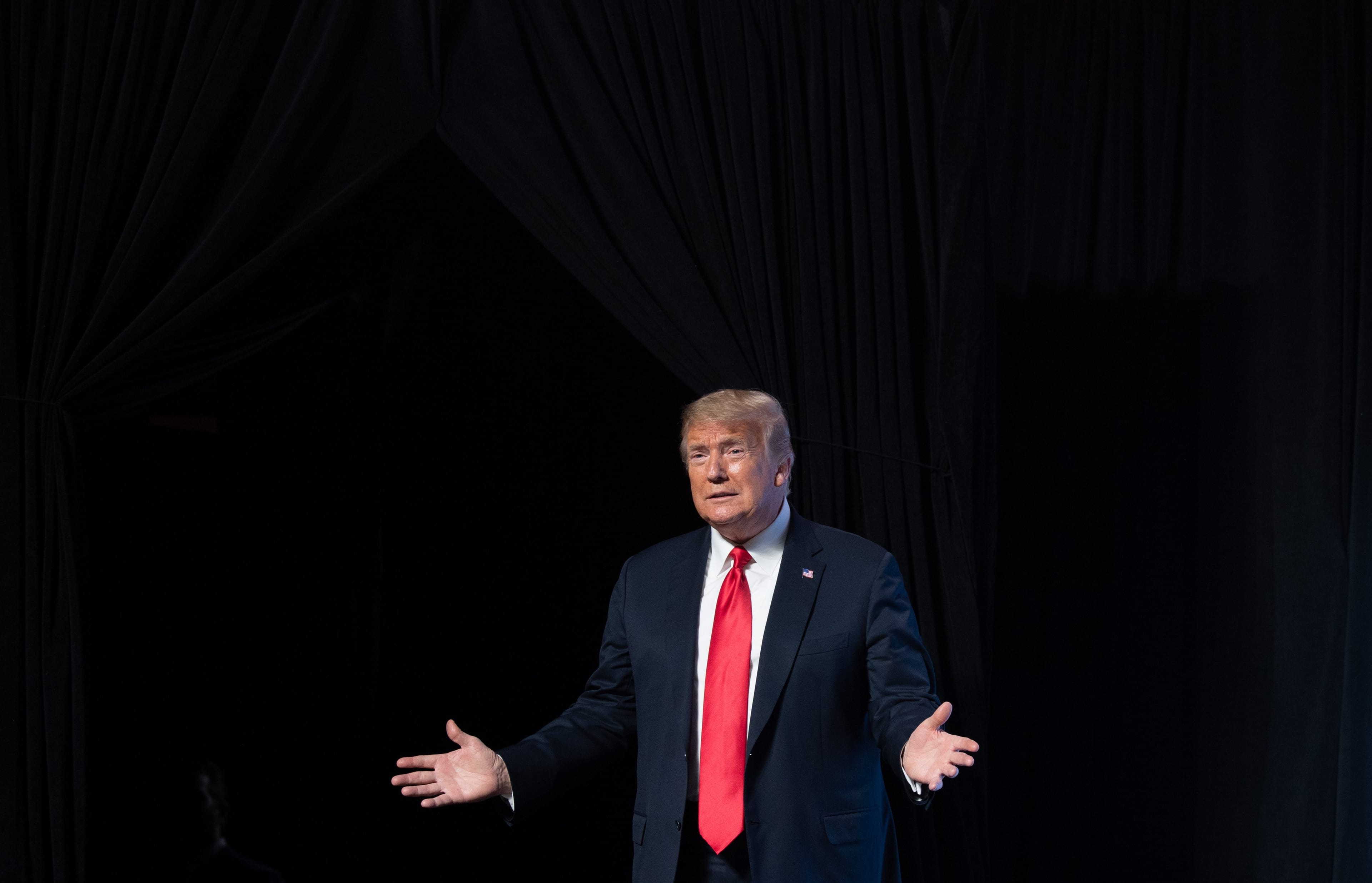 Trump speaks during a Students for Trump event at a church in Phoenix, Ariz., on June 23, 2020. (SAUL LOEB/AFP/Getty Images)