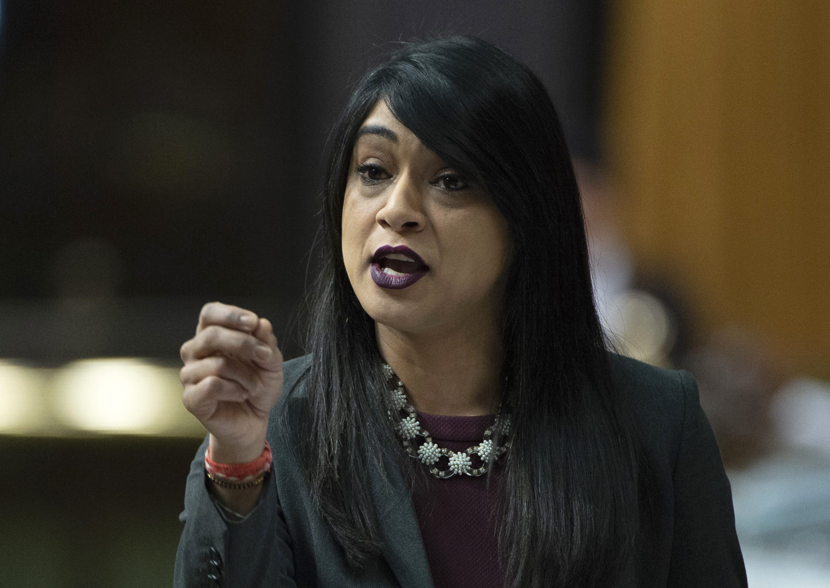 Liberal Bardish Chagger responds to a question during Question Period in the House of Commons, Tuesday, February 26, 2019 in Ottawa. (Adrian Wyld/CP)