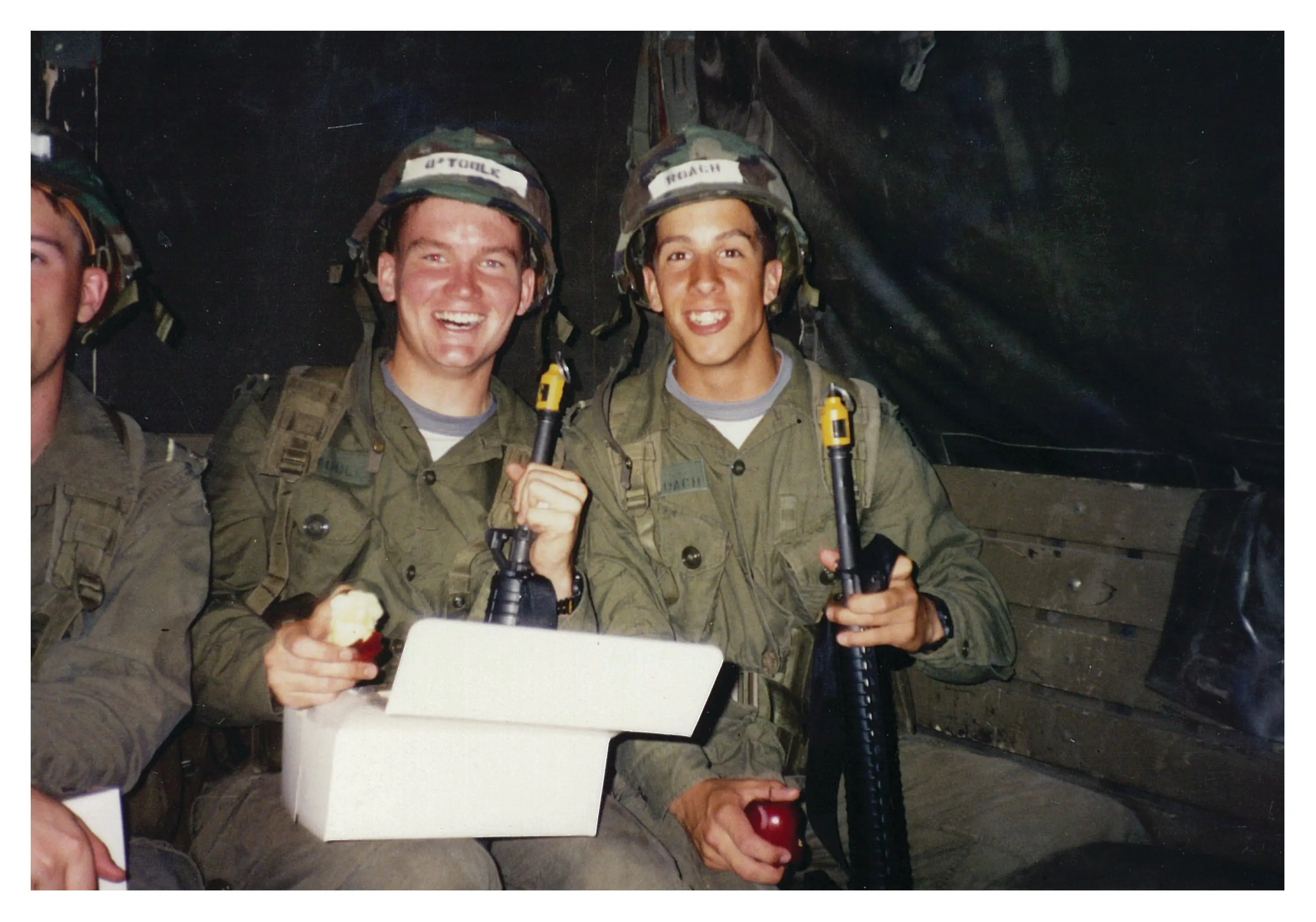O'Toole (left) during basic training in B.C. in 1991 (Courtesy of Erin O'Toole)