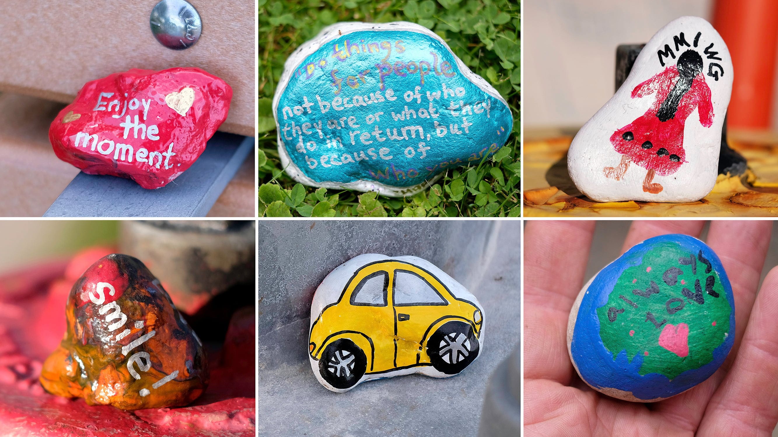 ‘Kindness rocks’ spread around Winnipeg carry messages of optimism and commemoration (Photographs by Shannon VanRaes)