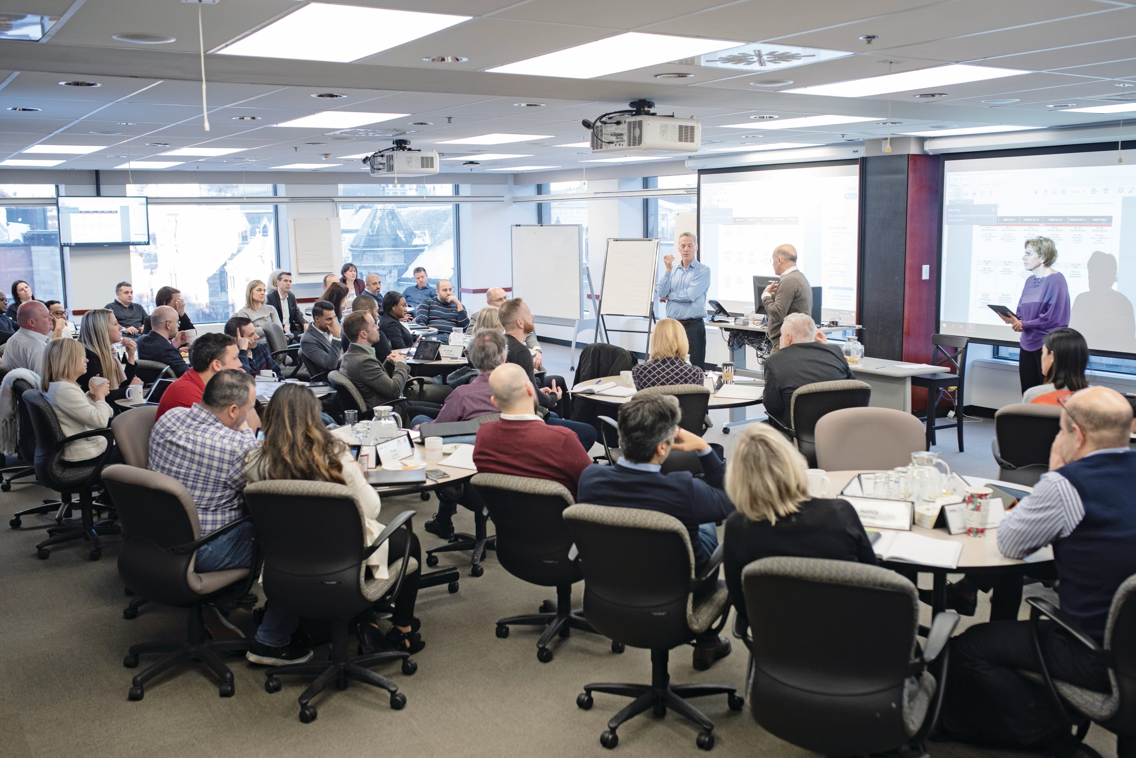 Students of the McGill-HEC Montreal EMBA program. (Courtesy of McGill-HEC Montreal EMBA)