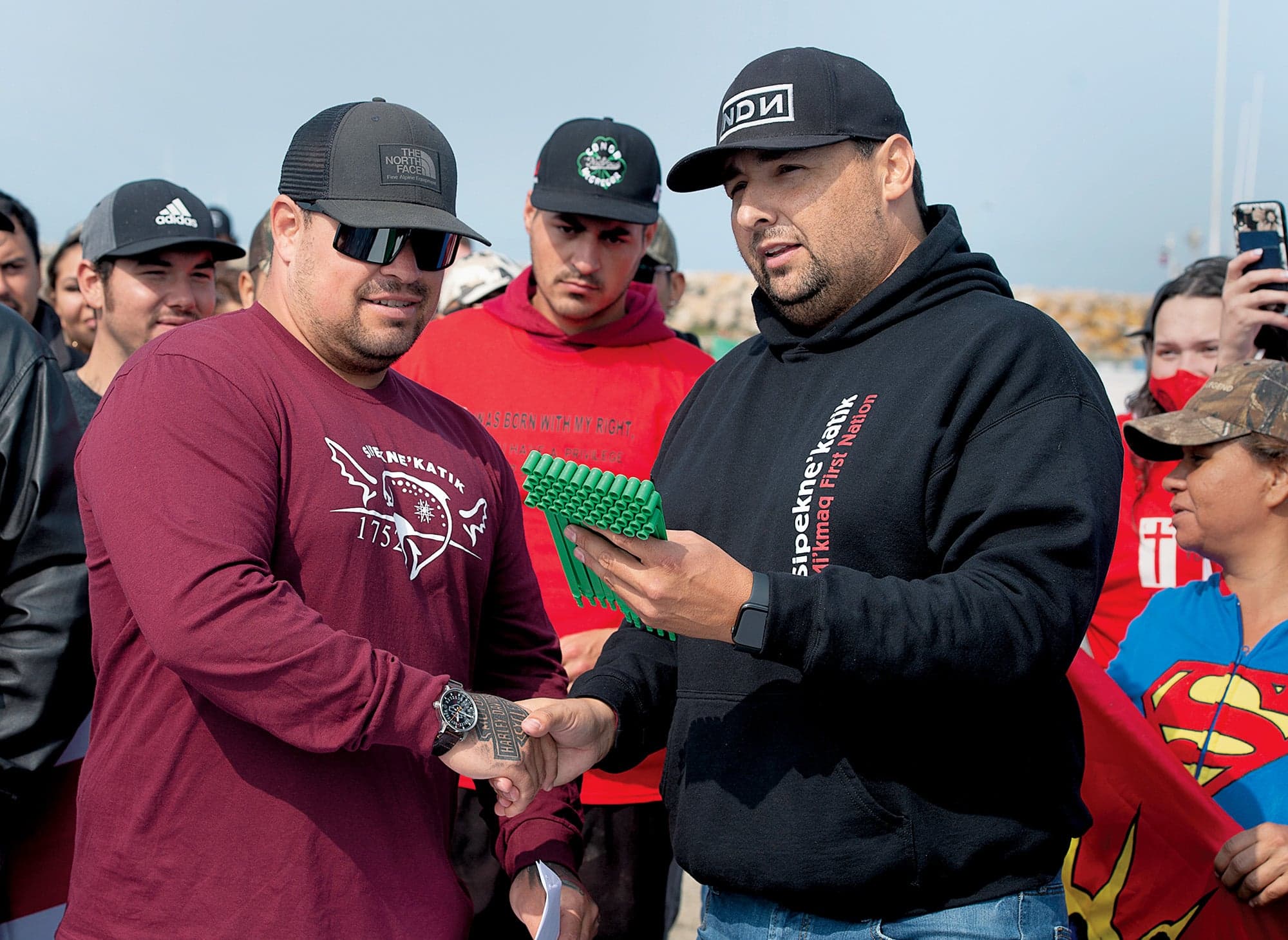 Chief Sack (right) and Randy Sack (Andrew Vaughan/CP)