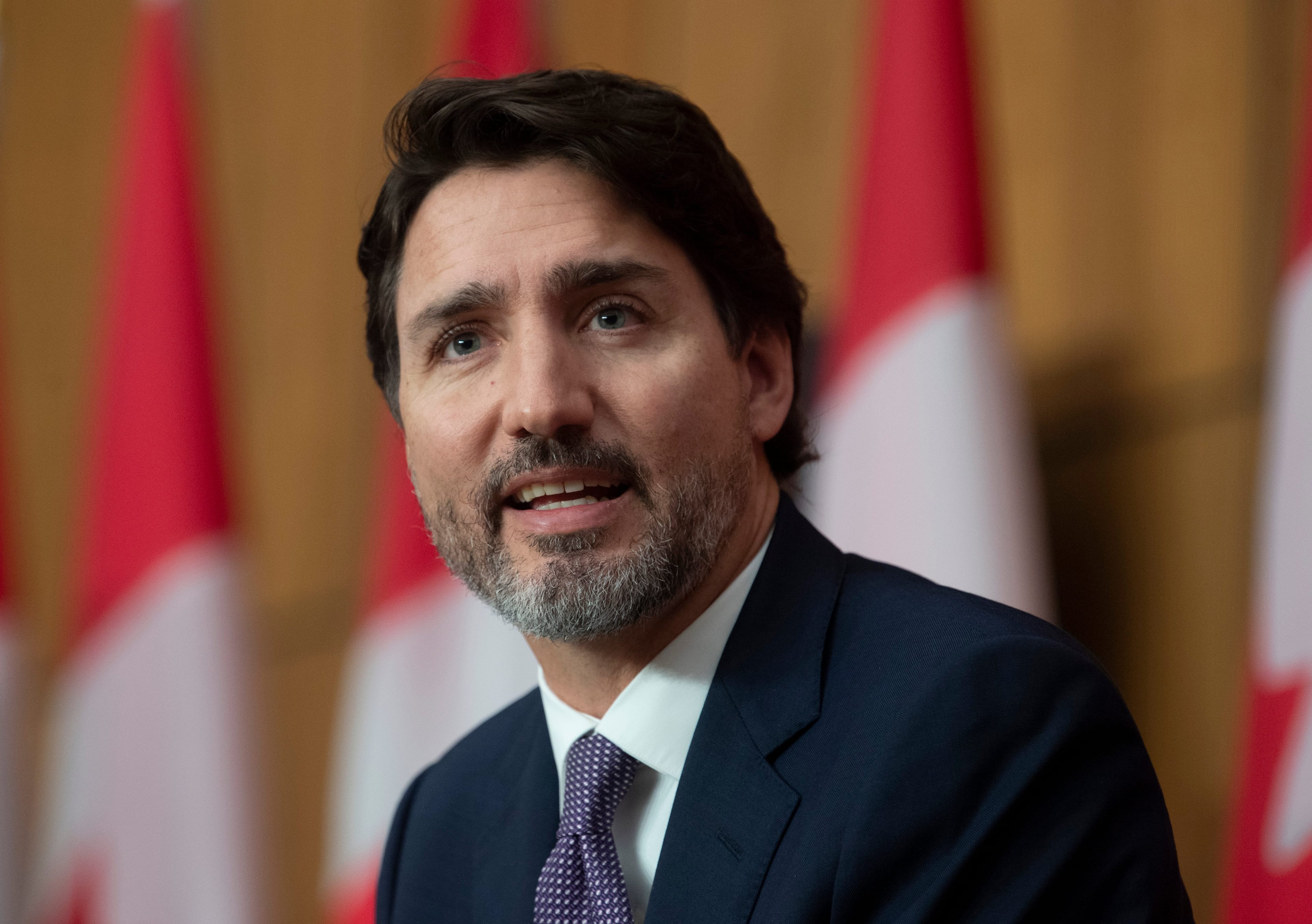 Prime Minister Justin Trudeau responds to a question during a news conference on Oct. 23, 2020 in Ottawa. (Adrian Wyld/CP)