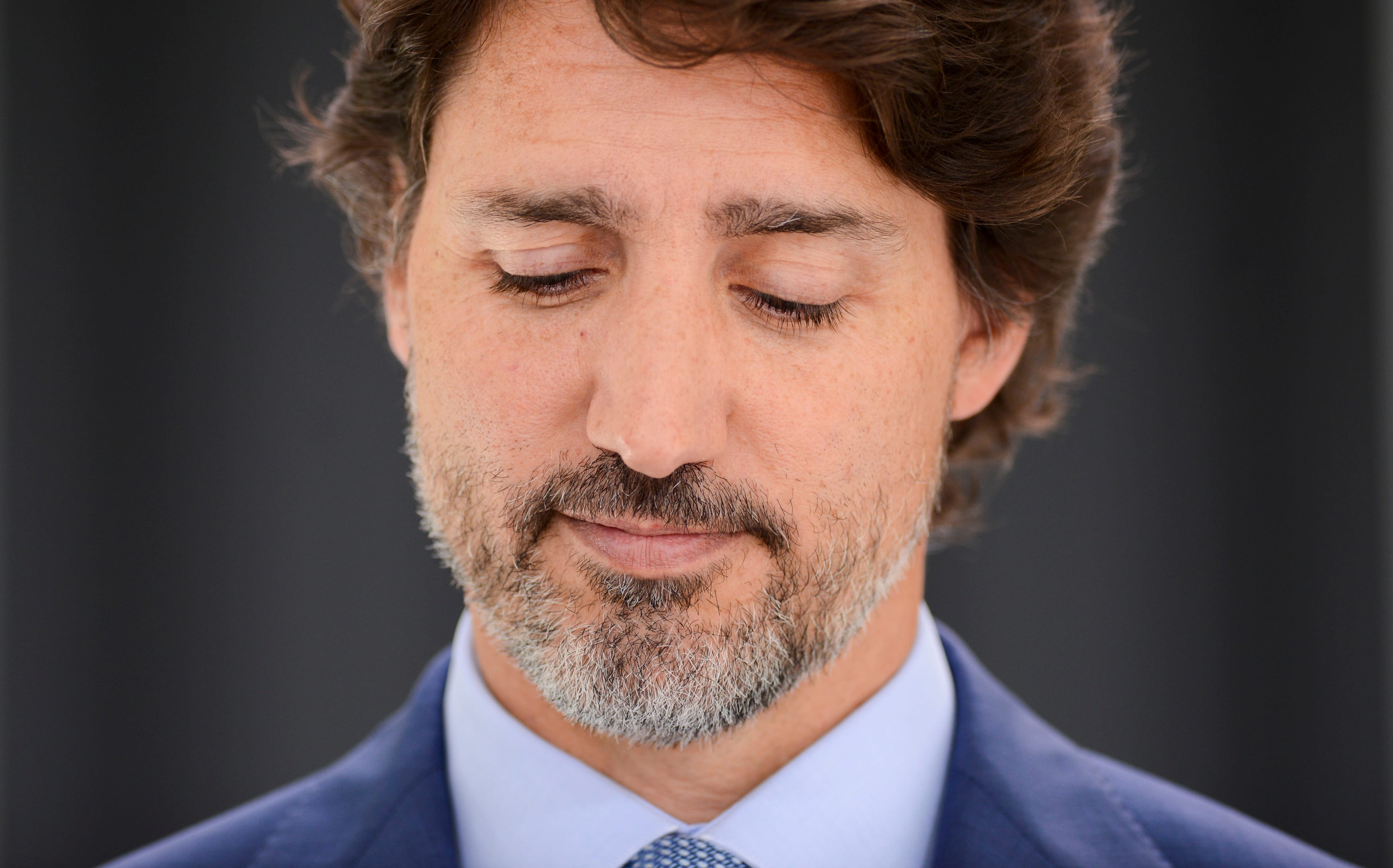Prime Minister Justin Trudeau holds a press conference at Rideau Cottage in Ottawa on Monday, July 13, 2020. (Sean Kilpatrick/CP)