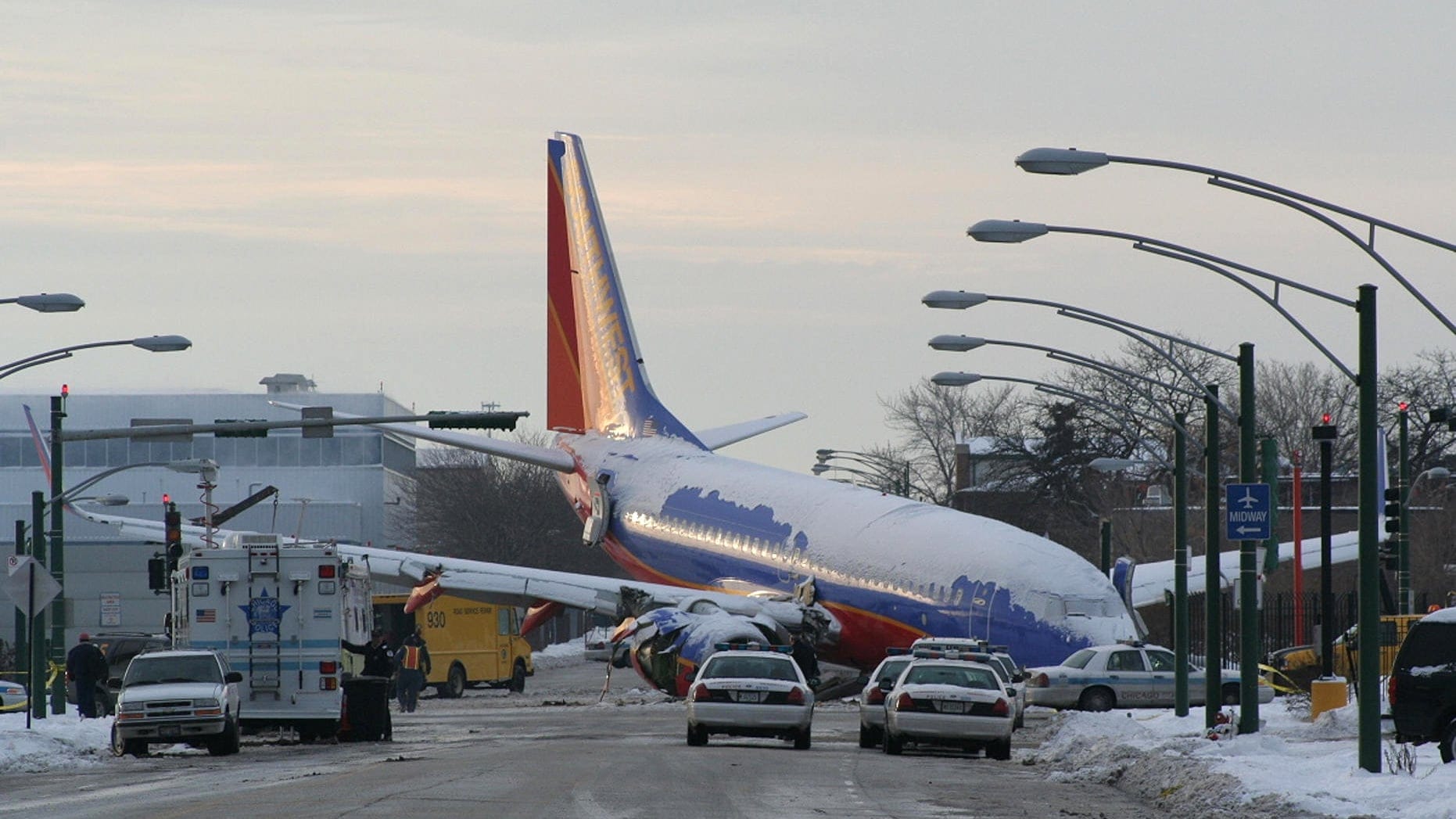 Southwest Flight 1248 skidded off the runway in 2005, killing six-year-old Joshua Woods (Historic Collection/Alamy)