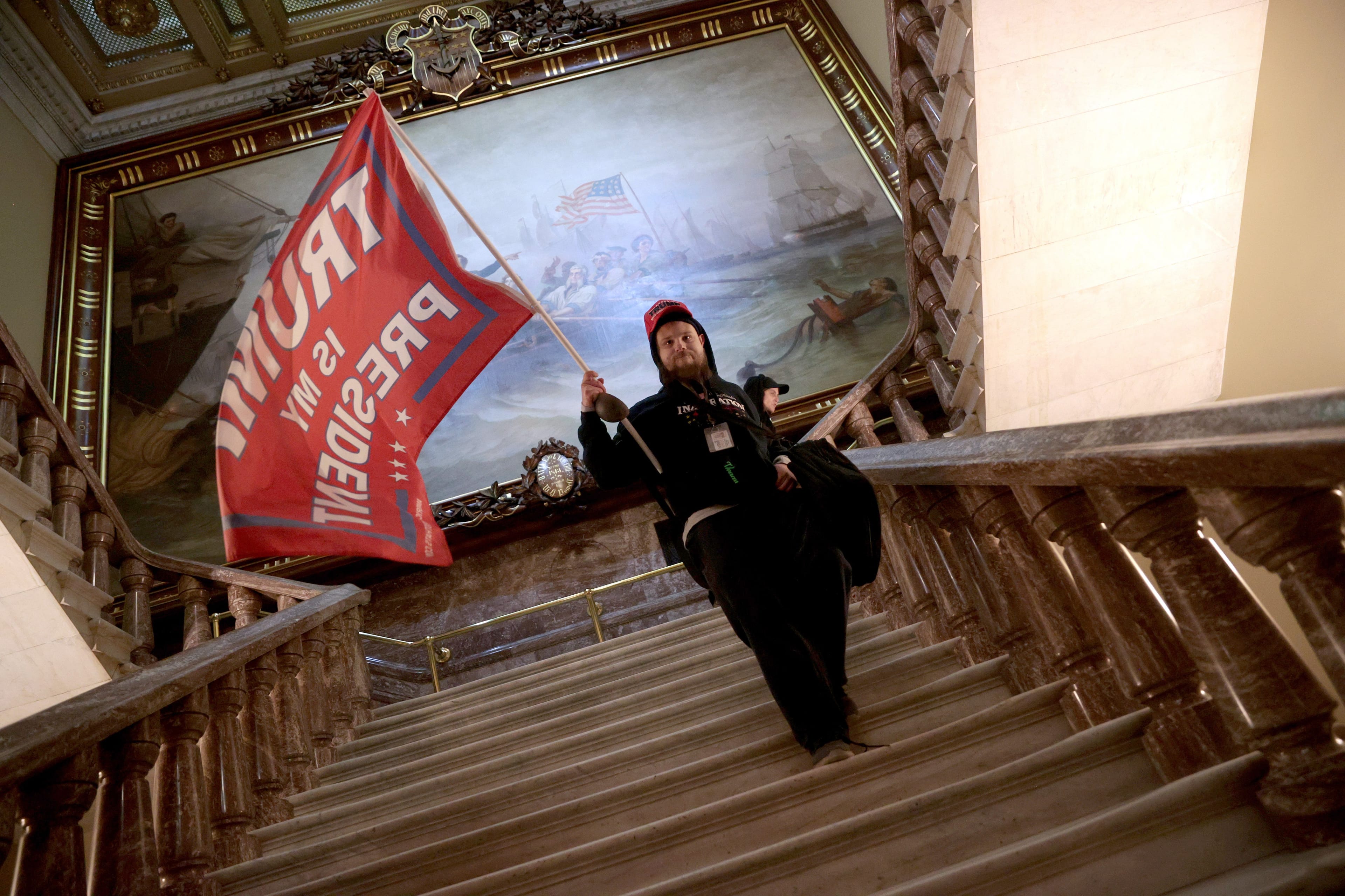 Trump loyalists storm the U.S. Capitol on Jan. 6, 2021 in Washington, DC (Win McNamee/Getty Images)