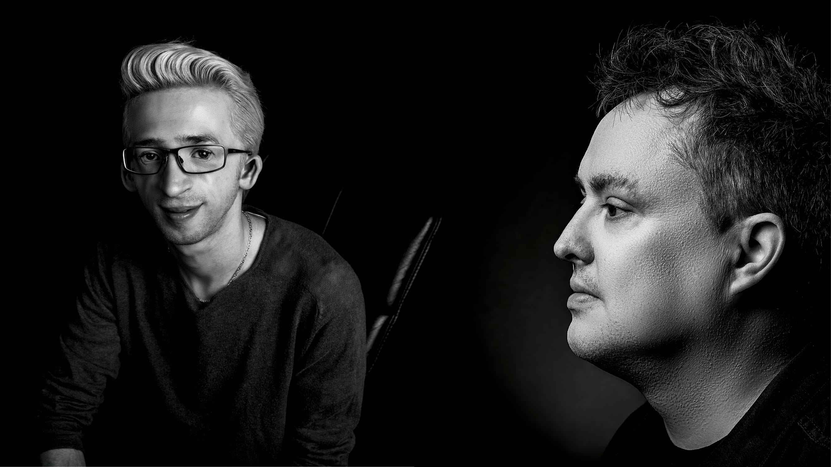 Jérémy Gabriel (left) and Mike Ward (Courtesy of Marie-Josée Boisvert; Courtesy of Michel Grenier/Bang Management Inc.)