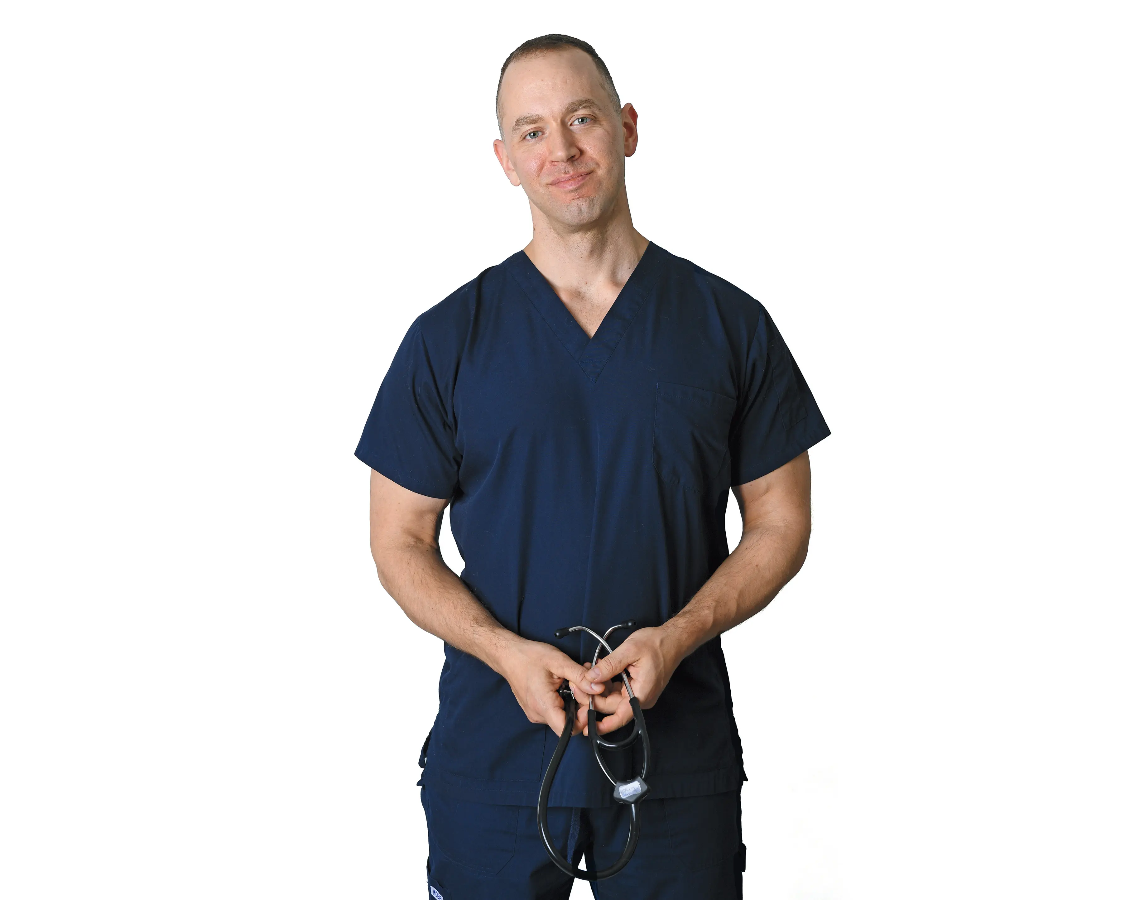Dr. Simon Demers-Marcil. This portrait was taken in accordance with public health recommendations, taking all necessary steps to protect participants from COVID-19. (Photograph by Candice Ward)