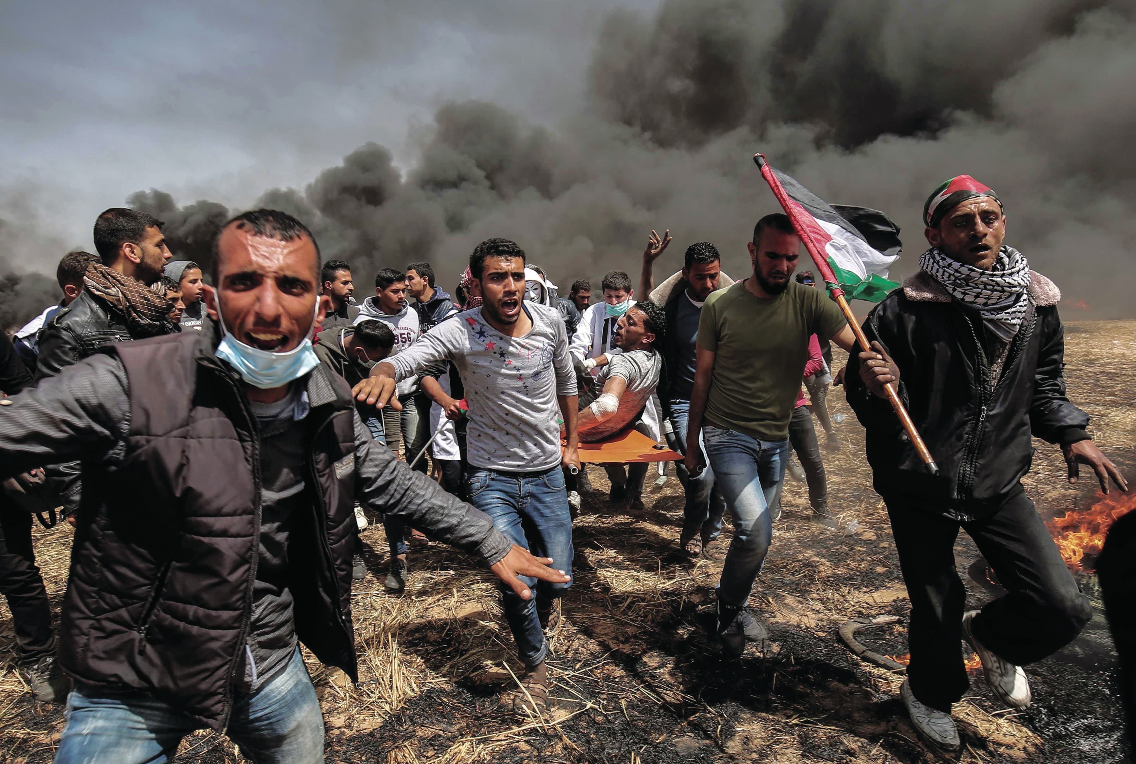 Palestinians and Israeli forces clash in 2016 (Said Khatib/AFP/Getty Images)