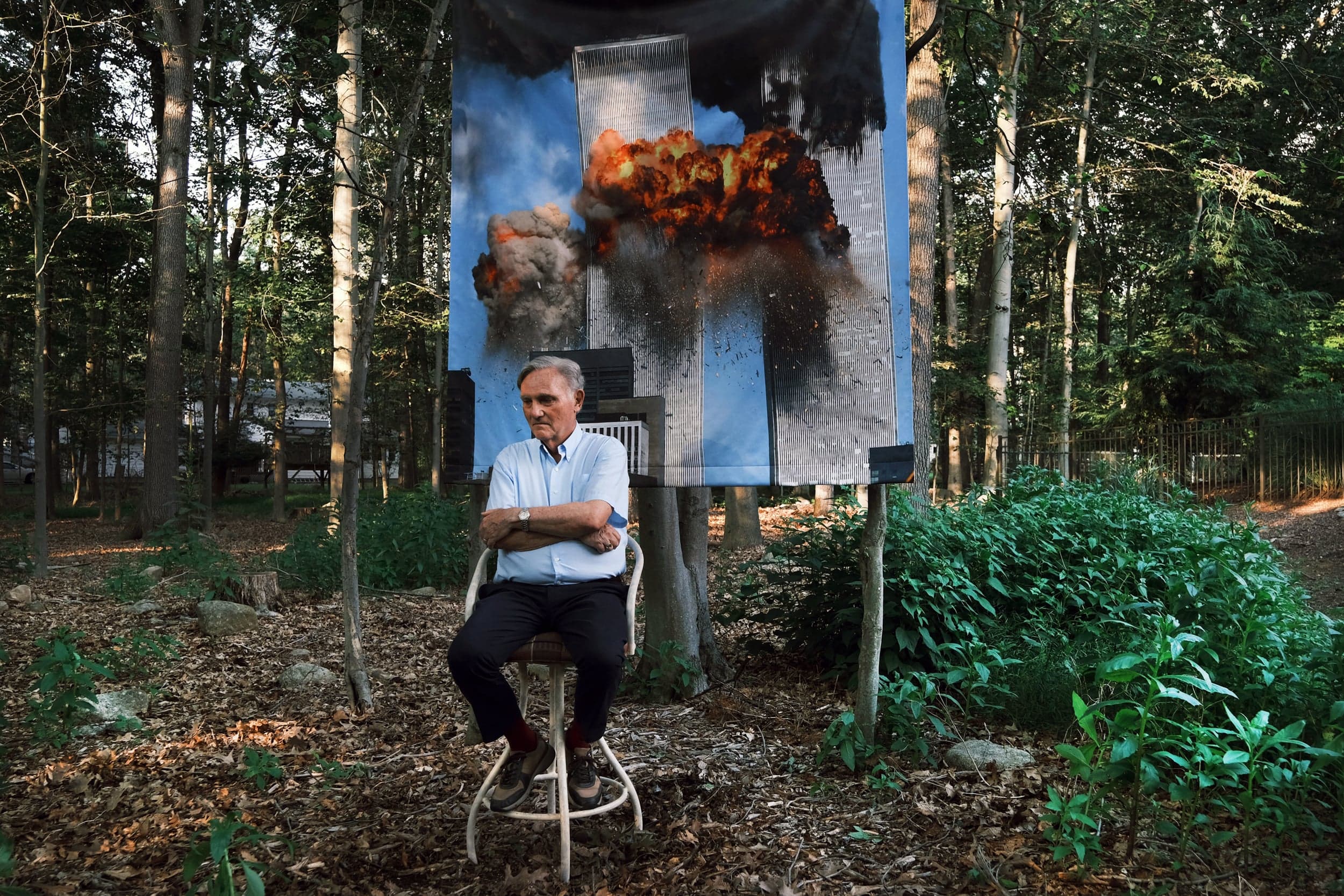 Brian Clark (Photograph by Spencer Platt/Getty Images; mural photo: Spencer Platt/Getty Images)
