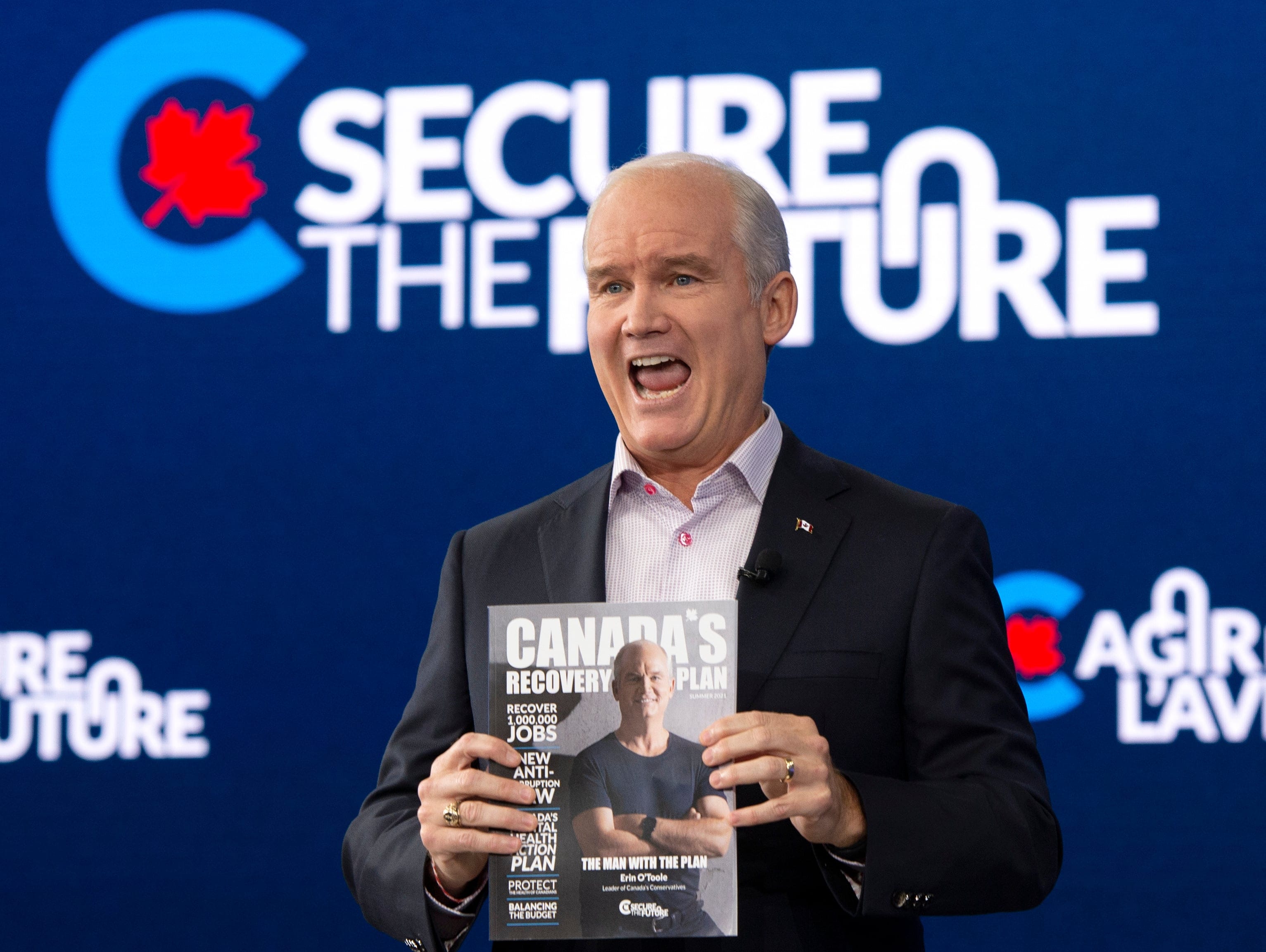 O'Toole reveals his party's recovery plan as he campaigns on Aug. 16, 2021 in Ottawa (Ryan Remiorz/CP)