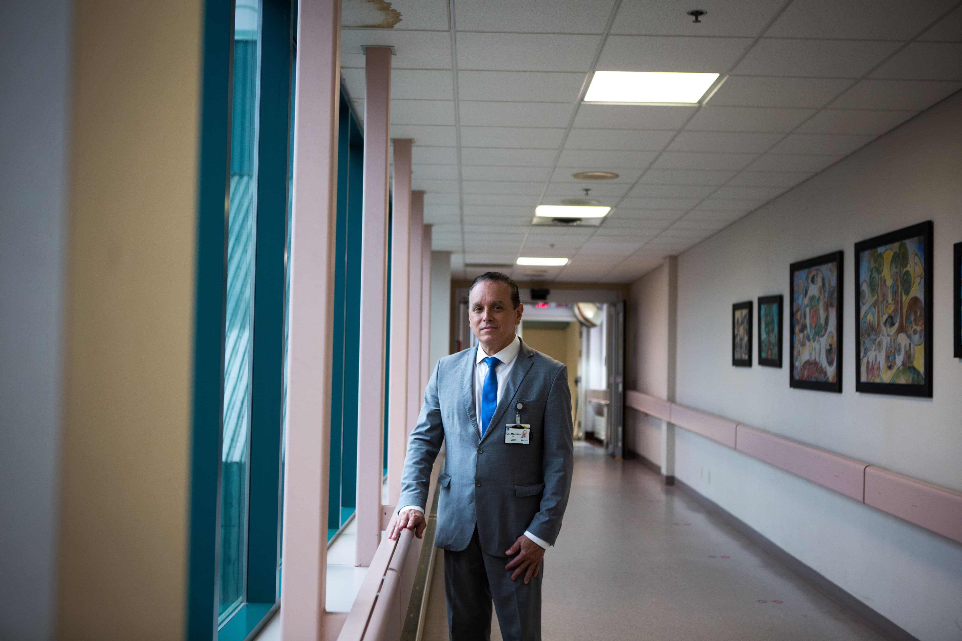 Dr. Alier Marrero poses for a portrait at his office in the neurology wing of the Dr. Georges-L.-Dumont University Hospital Centre. Dr. Marrero is leading the investigation into finding the cause of a mysterious brain illness that was discovered in New Brunswick. (Photograph by Chris Donovan)