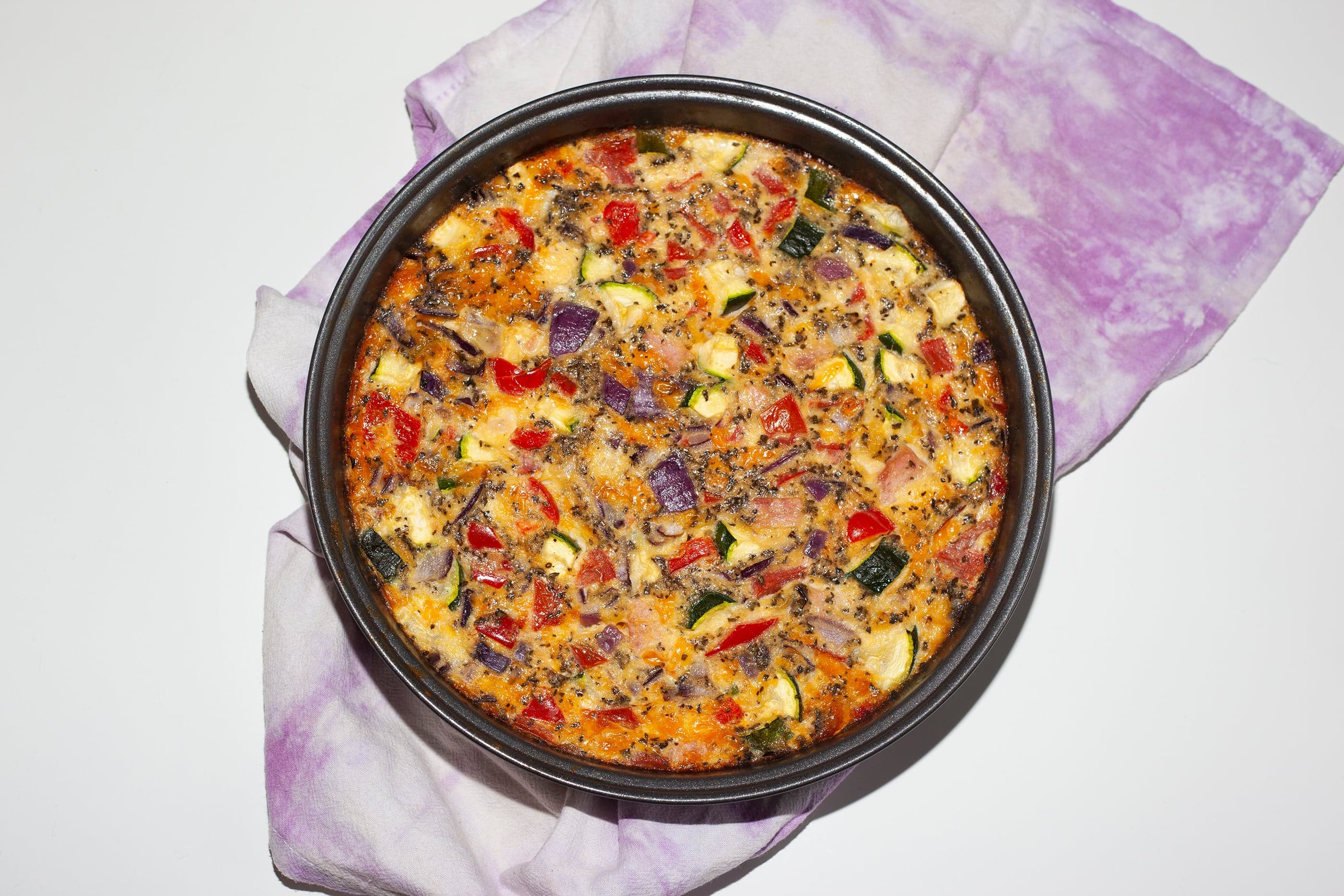 ‘Clean out the fridge' frittata (Photograph by Sarah Palmer)