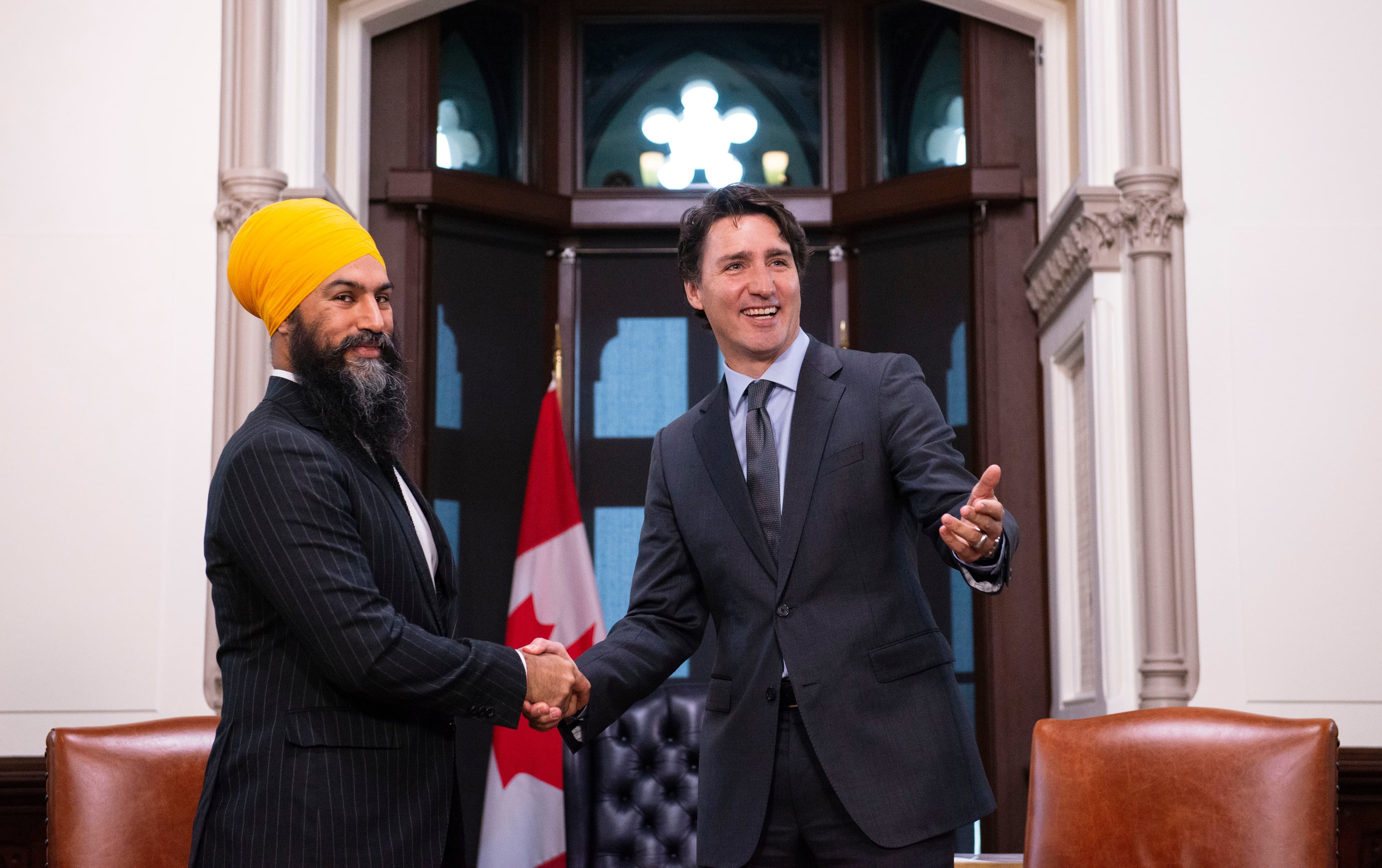 Liberal and NDP officials mull over a potential deal