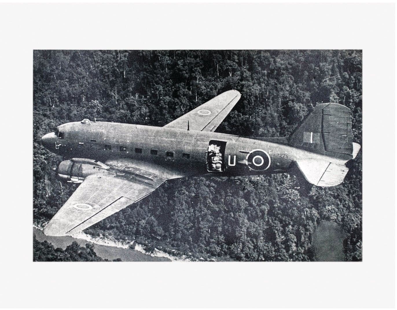 A photograph of William Kyle's Dakota C-47 aircraft that crashed on 21 June 1945. (Photograph by Shelby Lisk)