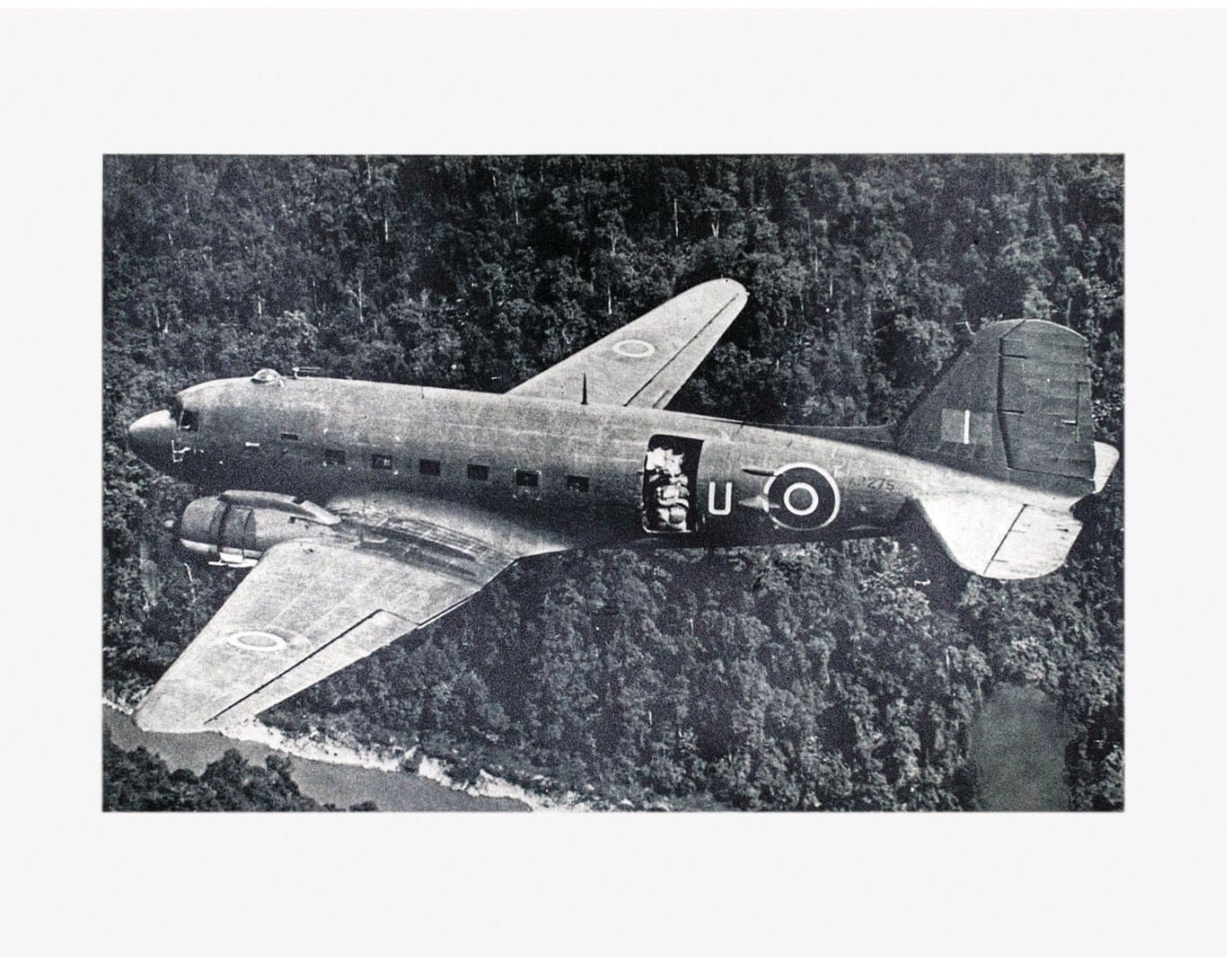 A photograph of William Kyle's Dakota C-47 aircraft that crashed on 21 June 1945. (Photograph by Shelby Lisk)