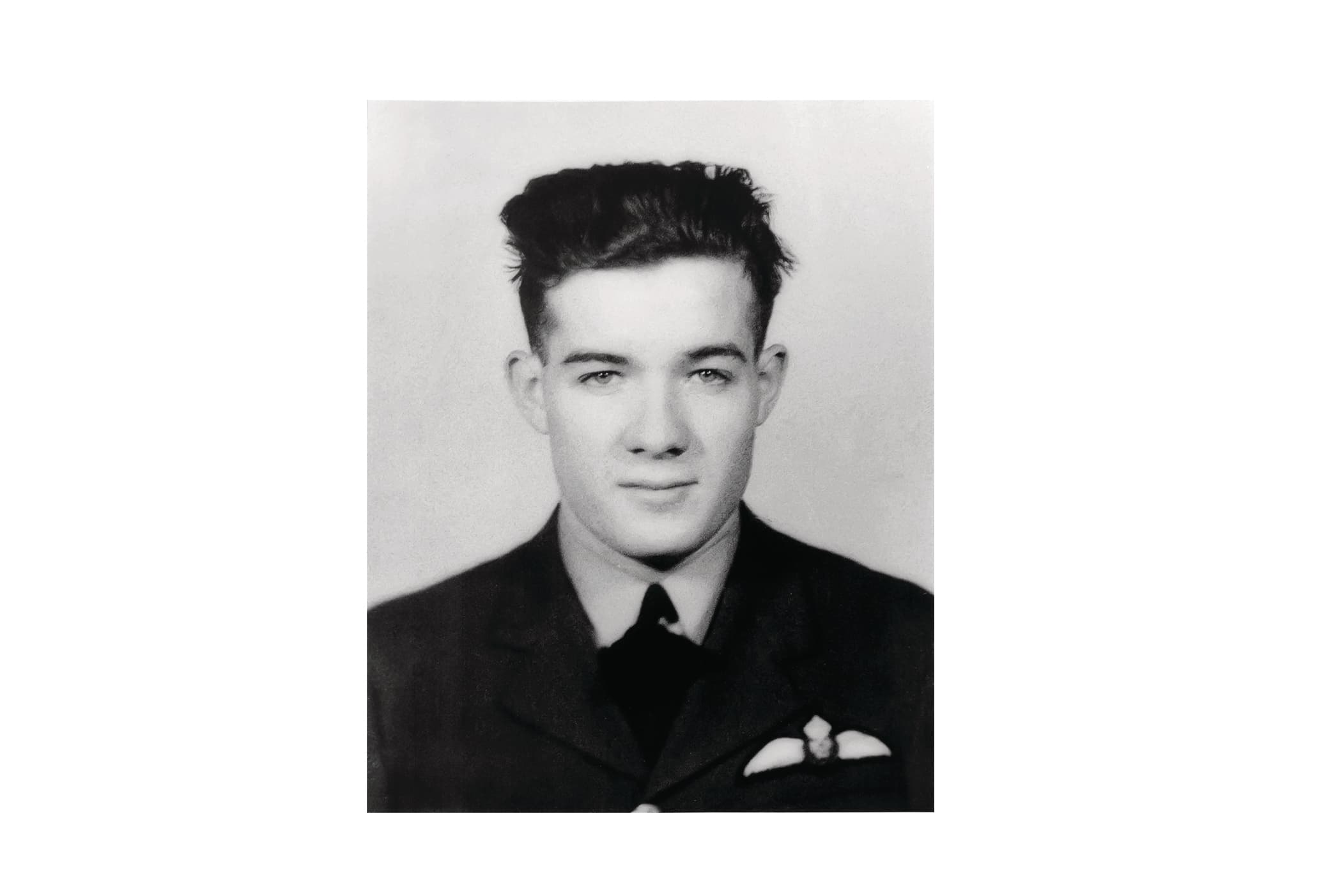 William Kyle's portrait from the display at the Perth Legion. (Photograph by Shelby Lisk)