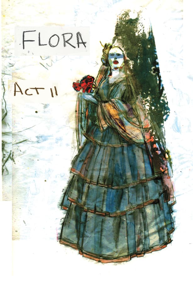 Costume sketches (Courtesy of Cait O’Connor)