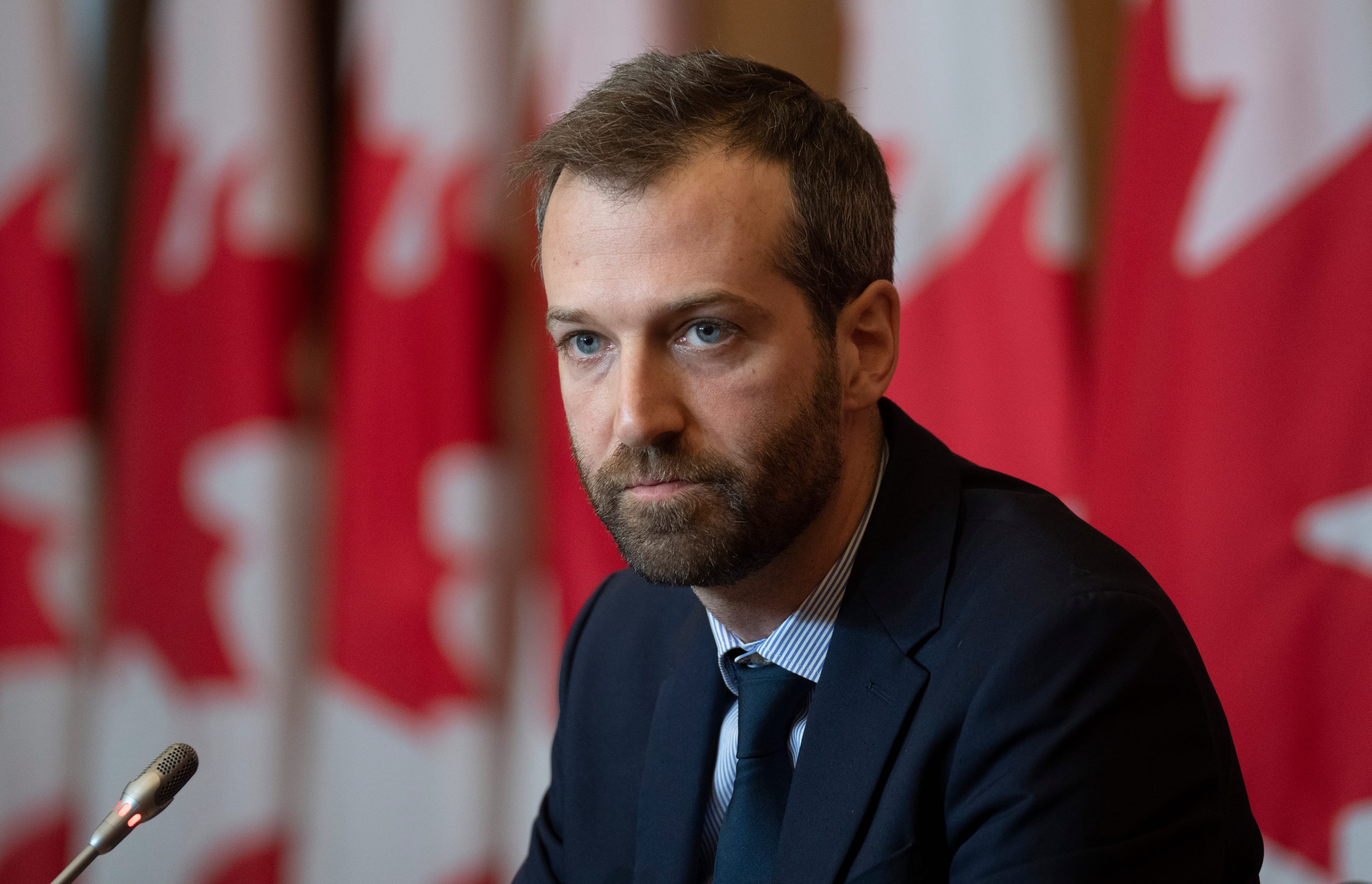 Lightbound speaks about COVID restrictions during a news conference on Feb. 8, 2022 in Ottawa (Adrian Wyld/CP)