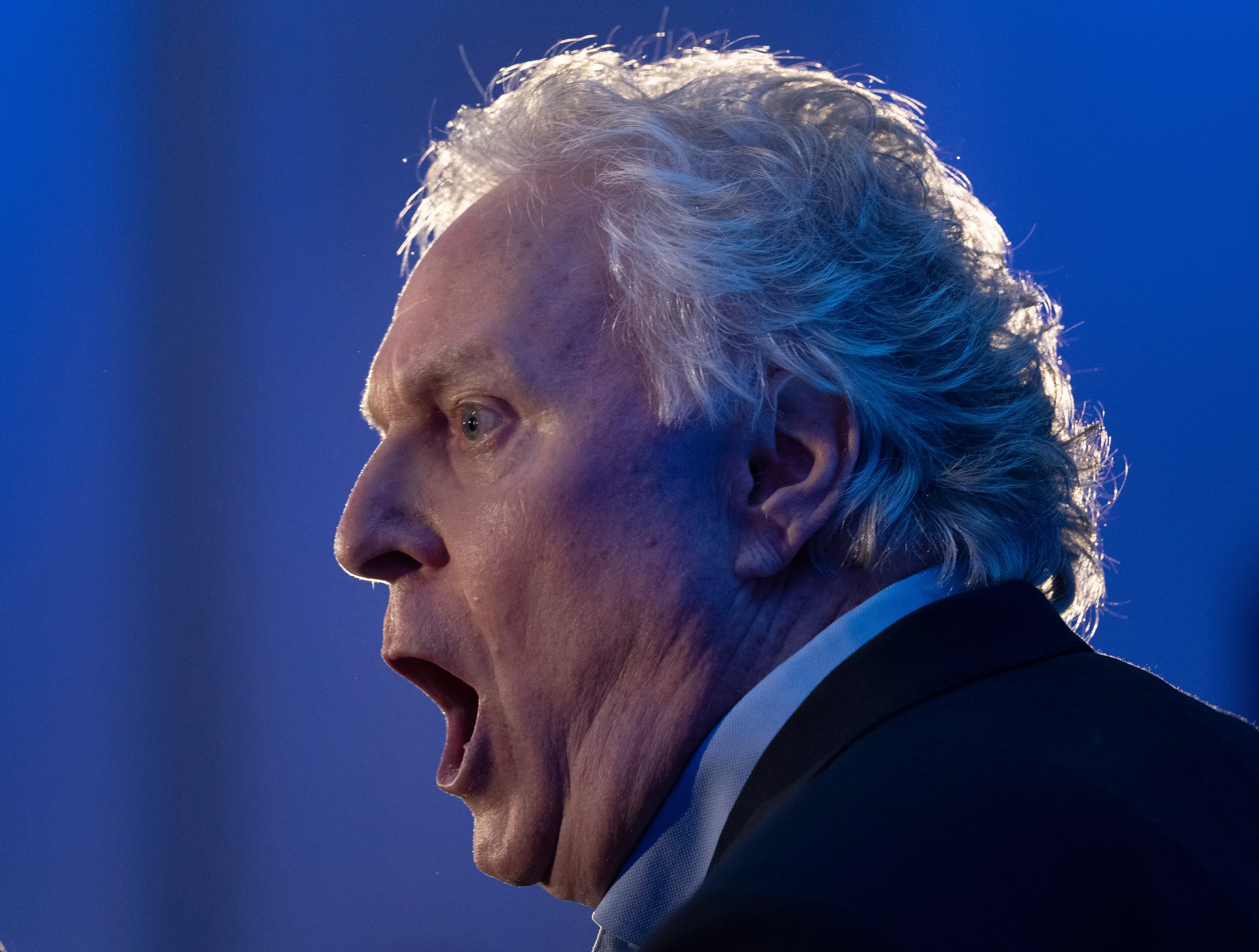 Jean Charest speaks to supporters, March 24, 2022, in Laval, Quebec. (Ryan Remiorz/The Canadian Press)