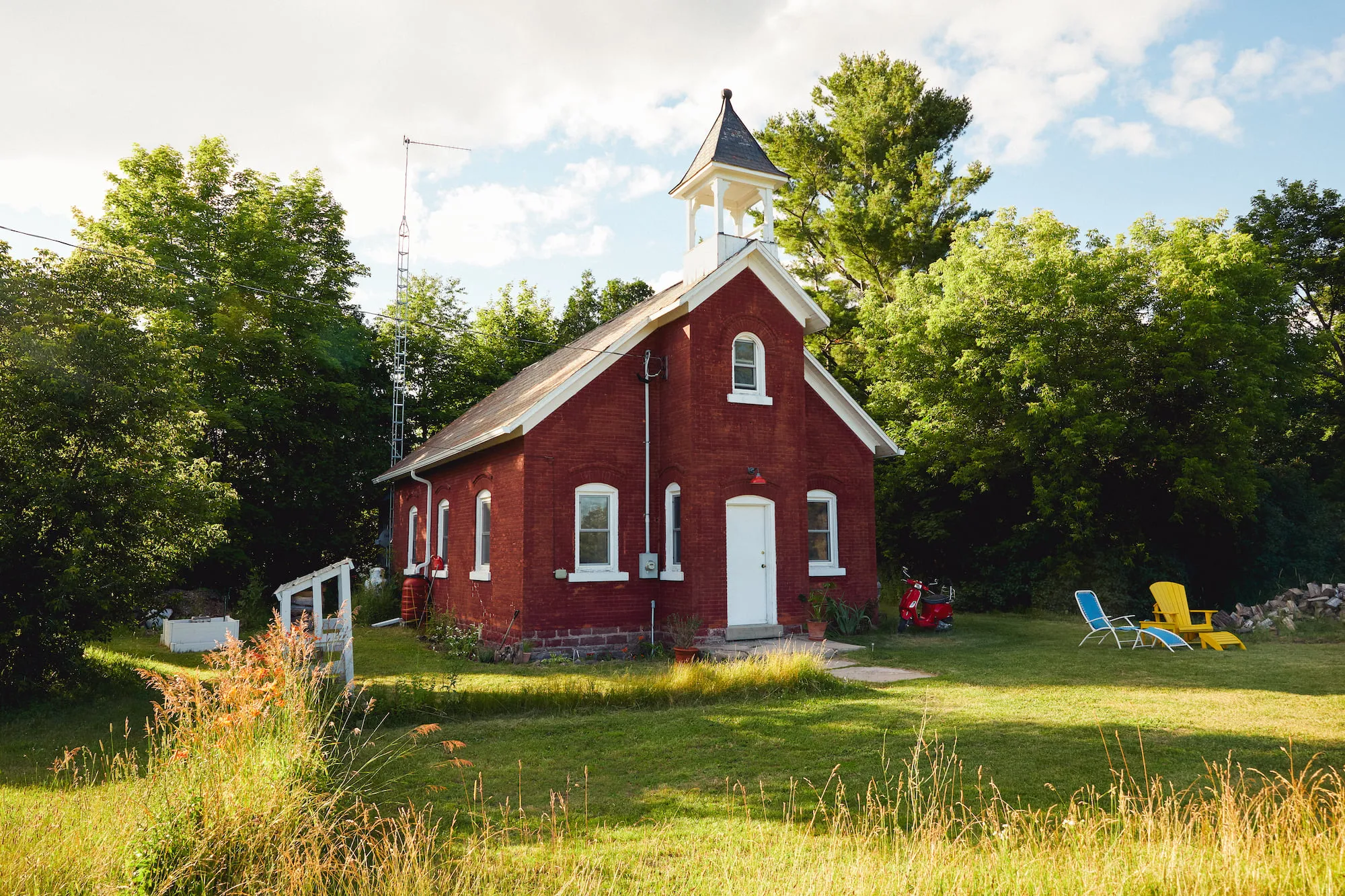 “There’s a freedom and lightness that comes with making work in the schoolhouse that I find refreshing,” says Brennan Hinton. (Photography by Rémi Thériault)
