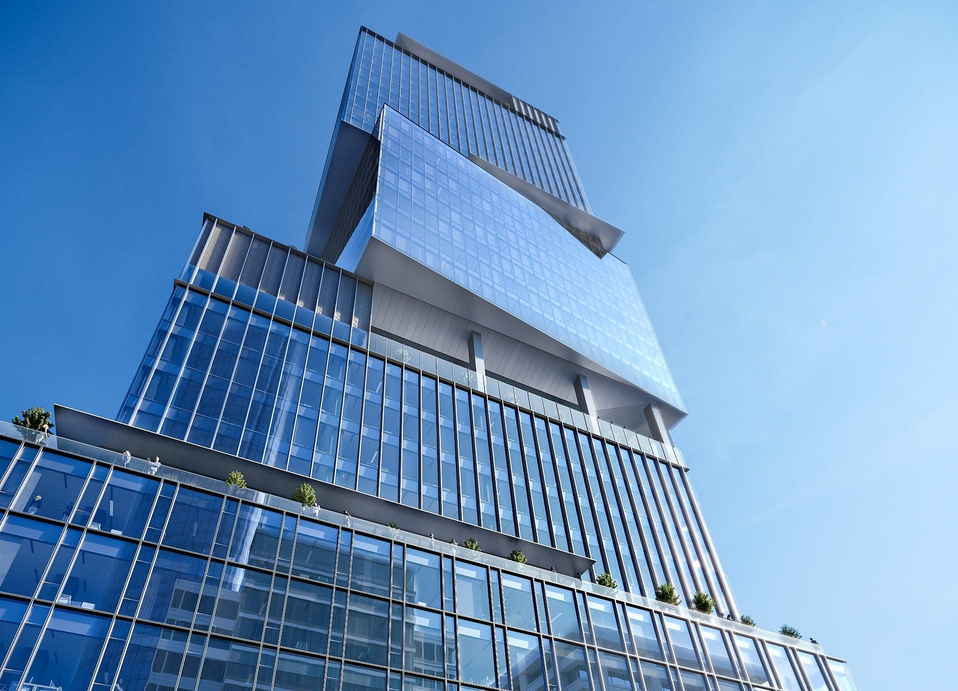 Each of the Stack’s boxes features its own unique layout, with the hope of attracting a lively mix of corporate tenants. So far, that list includes Ernst & Young and the online-dating firm Plenty of Fish. (Photos courtesy of Oxford Properties Group)