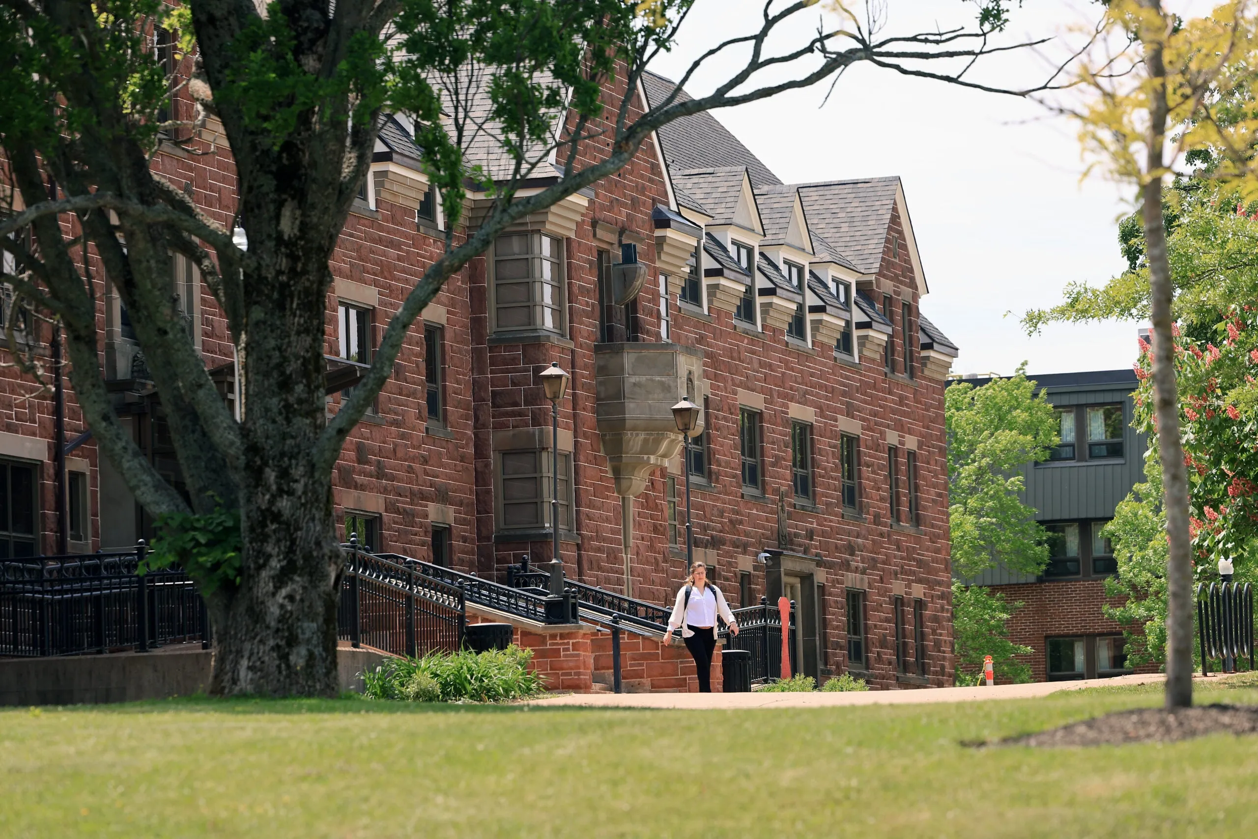A brick university building