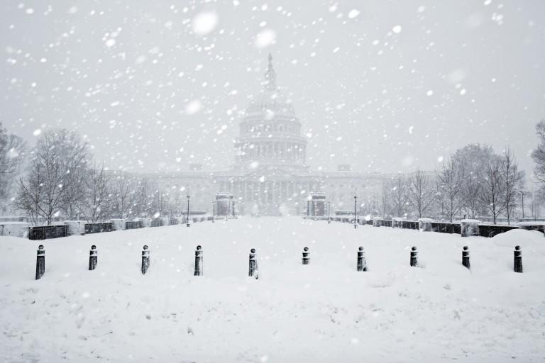 <p>Snowstorms: Washington, D.C., was crippled by a blizzard this past winter—nicknamed &#8220;Snowmageddon&#8221; by President Obama</p>
