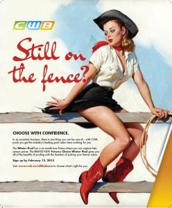 Offensive CWB ad featuring exploited female