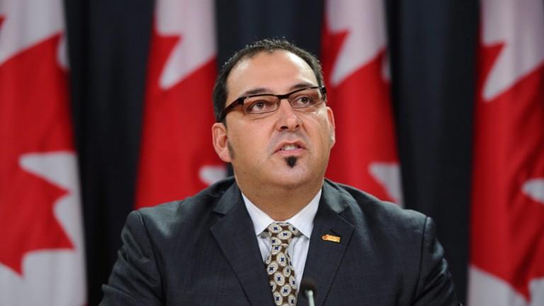 <p>NDP MP Glenn Thibeault holds a press conference at the National Press Theatre in Ottawa on Tuesday, October 4, 2011, to discuss his private members bill calling for a national strategy to reduce concussion rates in amateur sport. (Sean Kilpatrick/CP)</p>
