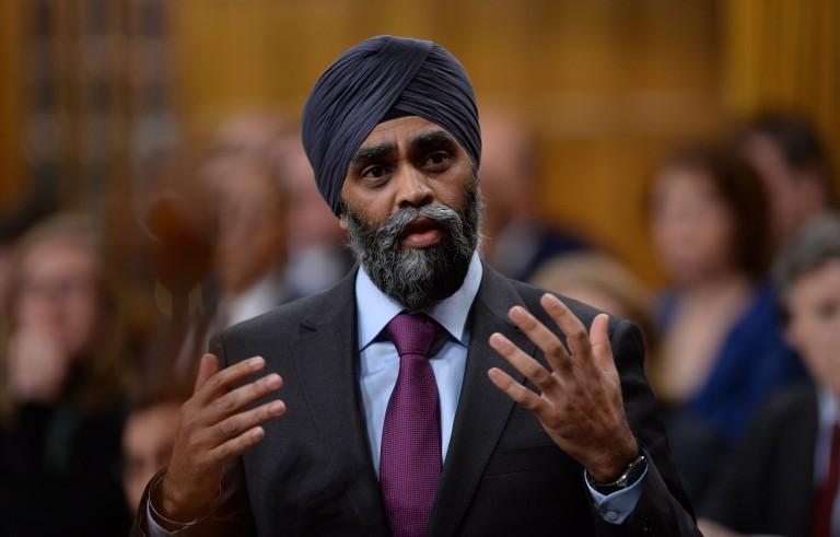 <p>Minister of National Defence Minister Harjit Singh Sajjan responds to a question during question period in the House of Commons on Parliament Hill in Ottawa on Tuesday, Feb. 16, 2016. THE CANADIAN PRESS/Sean Kilpatrick</p>

