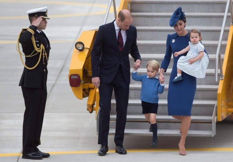 <p>The Duke and Duchess of Cambridge and their children Prince George and Princess Charlotte arrive in Victoria, B.C., on Saturday, September 24, 2016. THE CANADIAN PRESS/Darryl Dyck</p>
