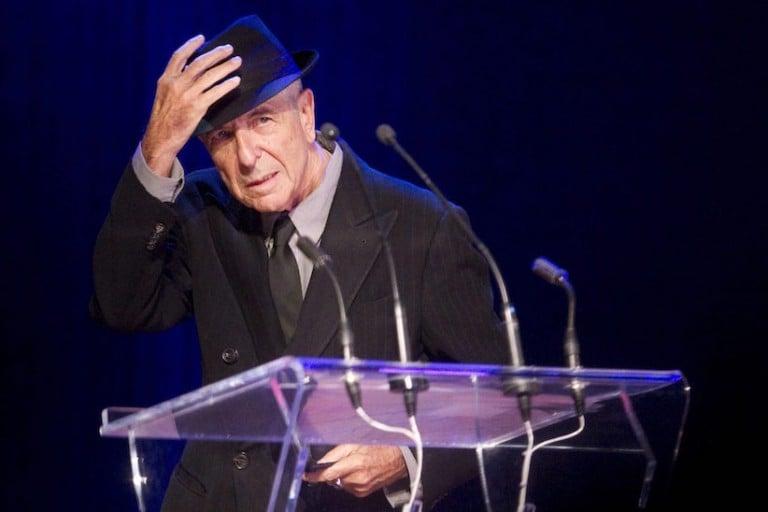 <p>Leonard Cohen acknowledges the audience after receiving the Glenn Gould Prize in Toronto on Monday May 14, 2012. Montreal-born poet, songwriter and artist, Leonard Cohen has died at the age of 82. THE CANADIAN PRESS/Chris Young</p>
